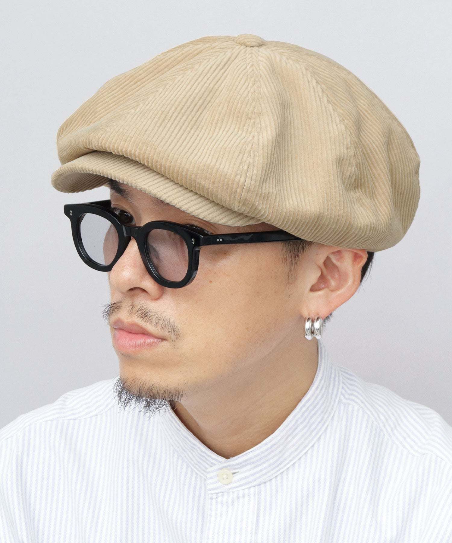 クォーターギャラリー QUARTER GALLERY キャスケット 帽子 キャスハンチング ハンチング デニム コーデュロイ 無地 ニュースボーイキャップ