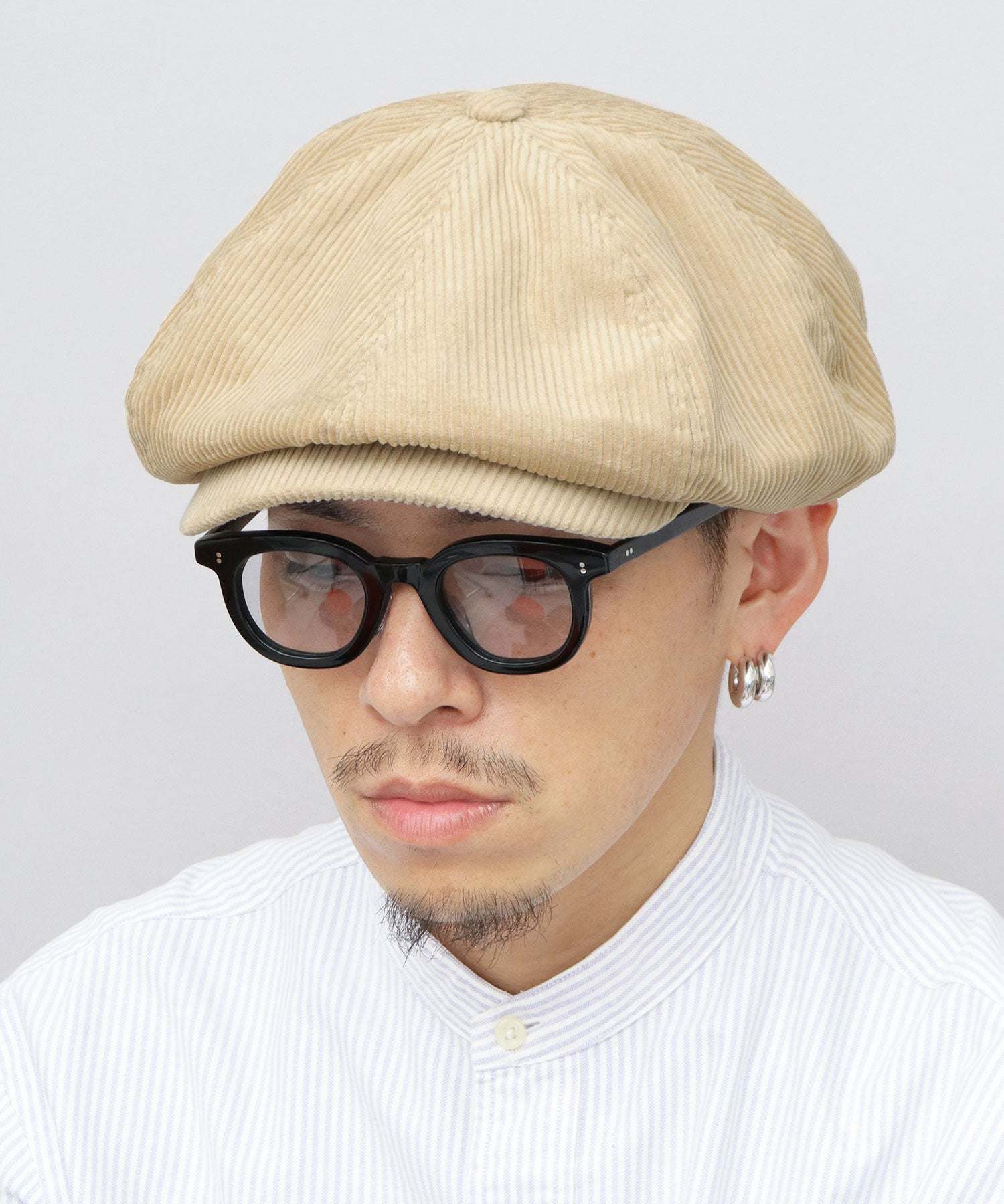 クォーターギャラリー QUARTER GALLERY キャスケット 帽子 キャスハンチング ハンチング デニム コーデュロイ 無地 ニュースボーイキャップ