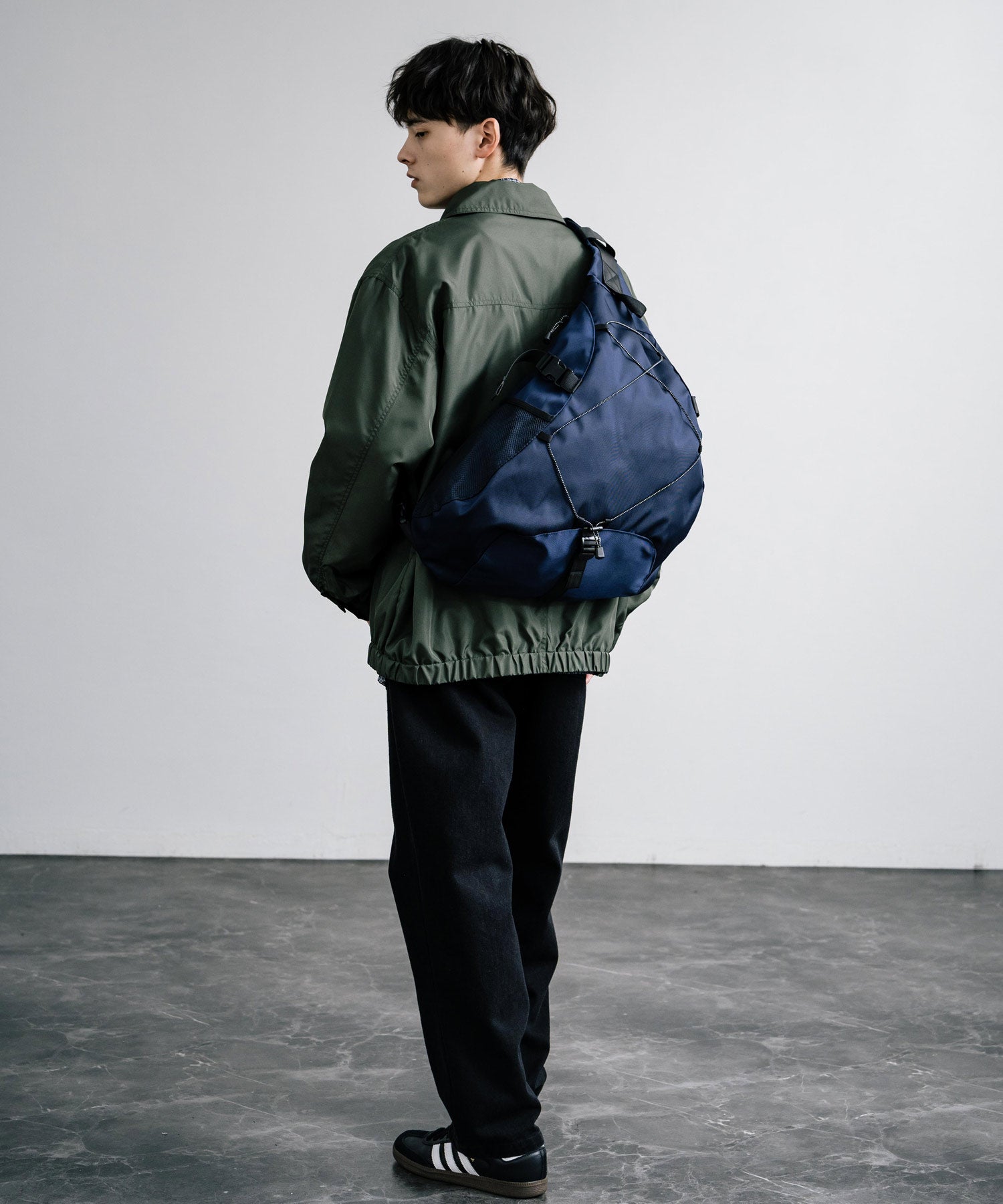 Rocky Monroe Body Bag for Men and Women Sling One Shoulder Bag Triangle Crossbody Shoulder Bag A4 Large Capacity Wide Gusset Travel Gym Simple Casual 14289