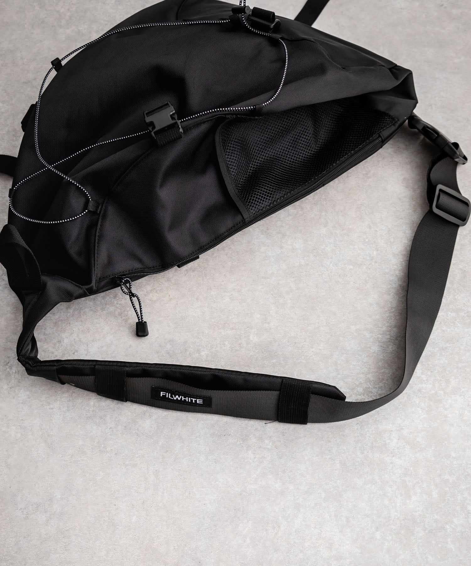 Rocky Monroe Body Bag for Men and Women Sling One Shoulder Bag Triangle Crossbody Shoulder Bag A4 Large Capacity Wide Gusset Travel Gym Simple Casual 14289