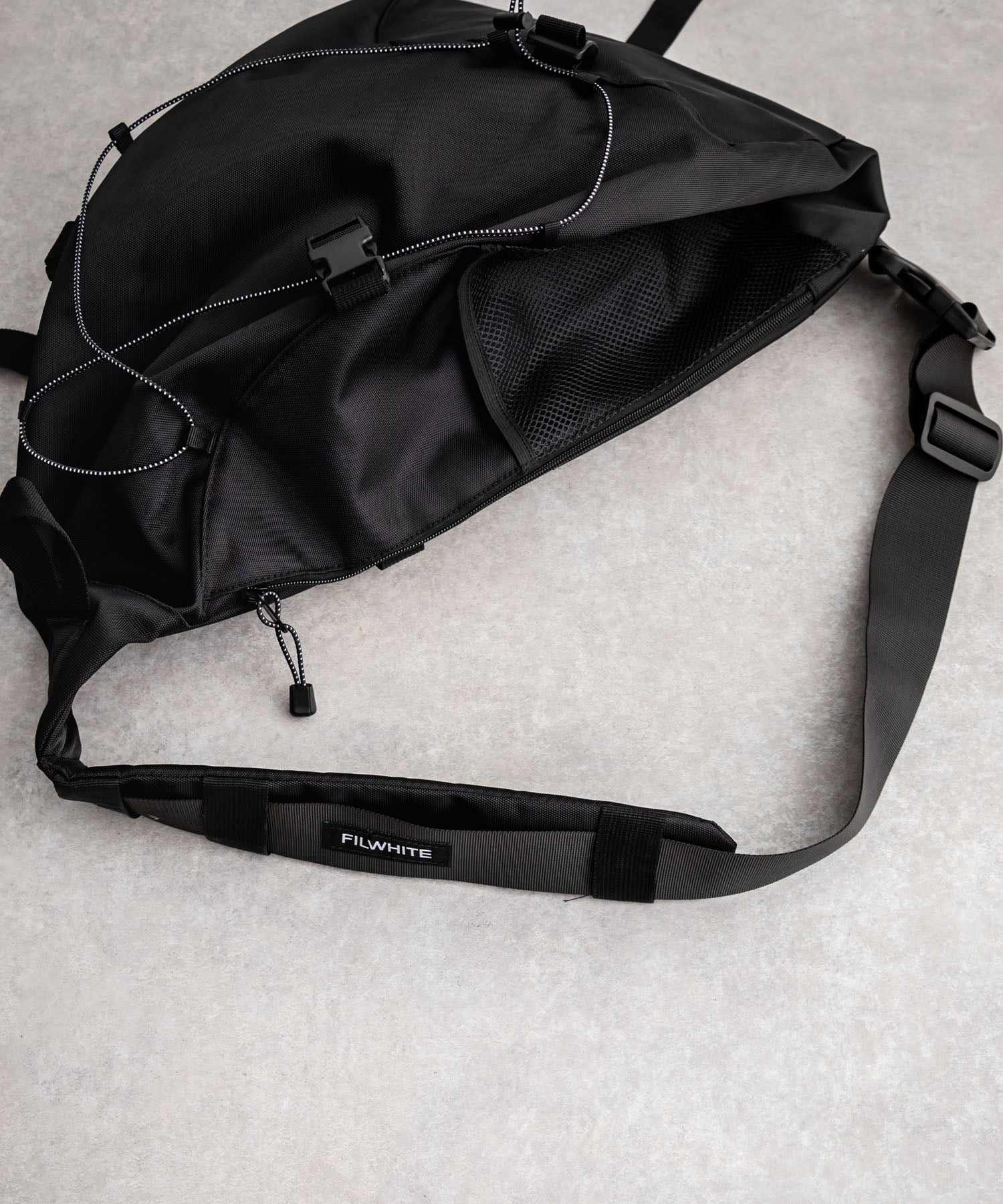 Rocky Monroe Body Bag for Men and Women Sling One Shoulder Bag Triangle Crossbody Shoulder Bag A4 Large Capacity Wide Gusset Travel Gym Simple Casual 14289