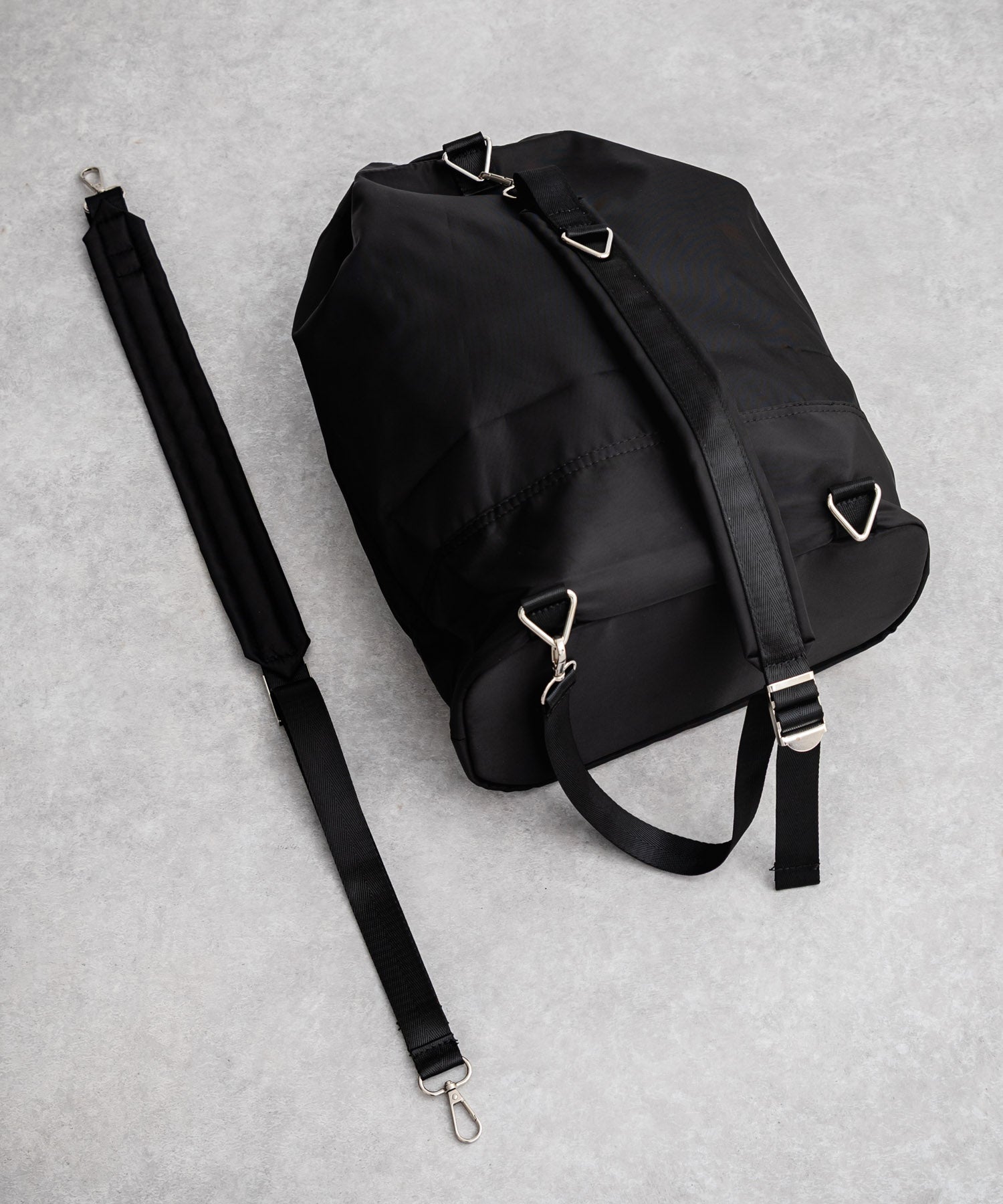 ロッキーモンロー Rocky Monroe ショルダーバッグ リュックサック 2WAY メンズ レディース ナイロンバッグ 鞄 ジムサック プール 海 ジム ヨガ スポーツ カジュアル 15511 (グレー) グレー