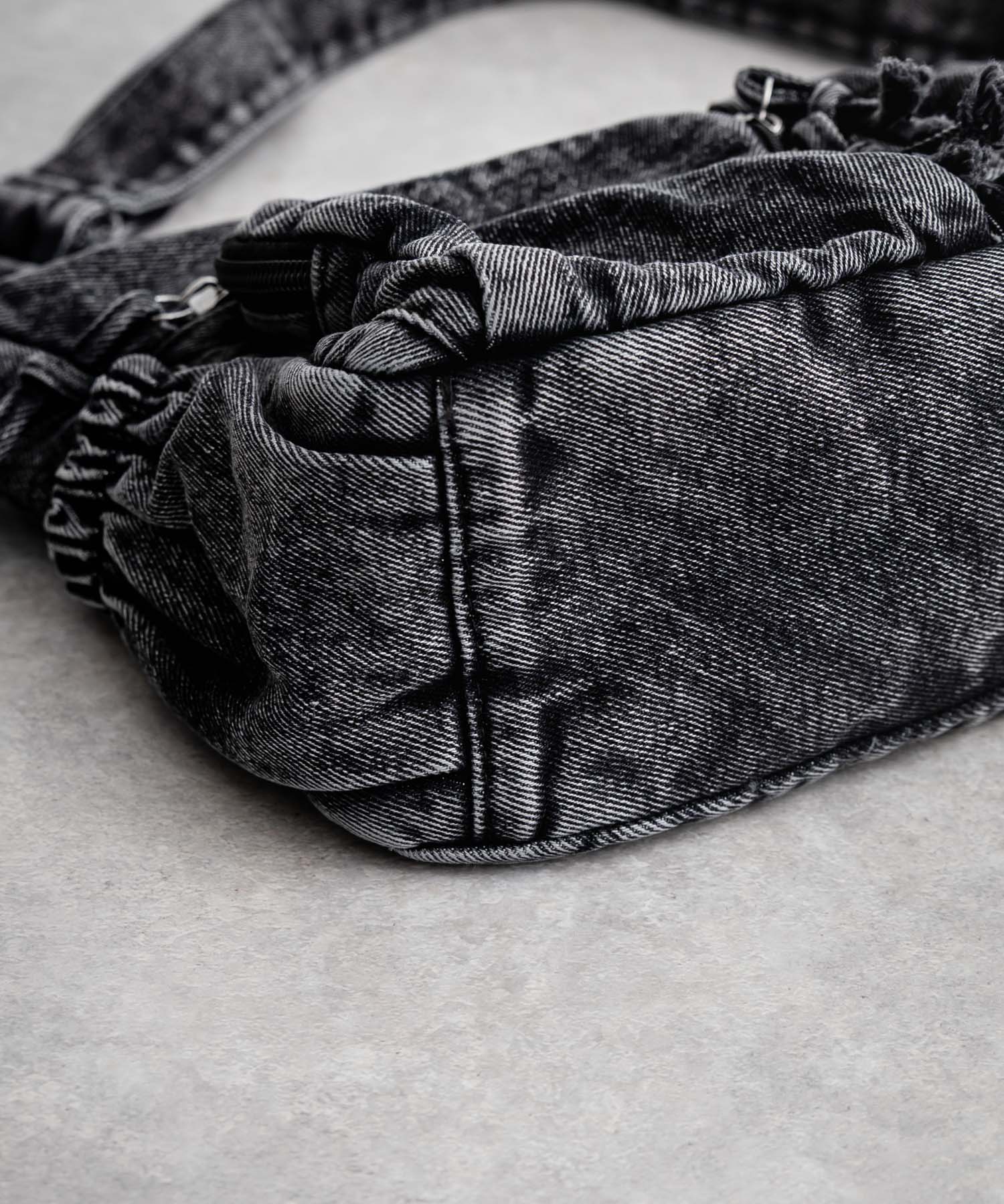 ロッキーモンロー Rocky Monroe ショルダーバッグ ヴィンテージ メンズ レディース 綿 コットン B5 通勤 通学 シンプル 無地 デニム 斜め掛け 肩かけ ライブ お出かけ 15507 (ブルー) ブルー