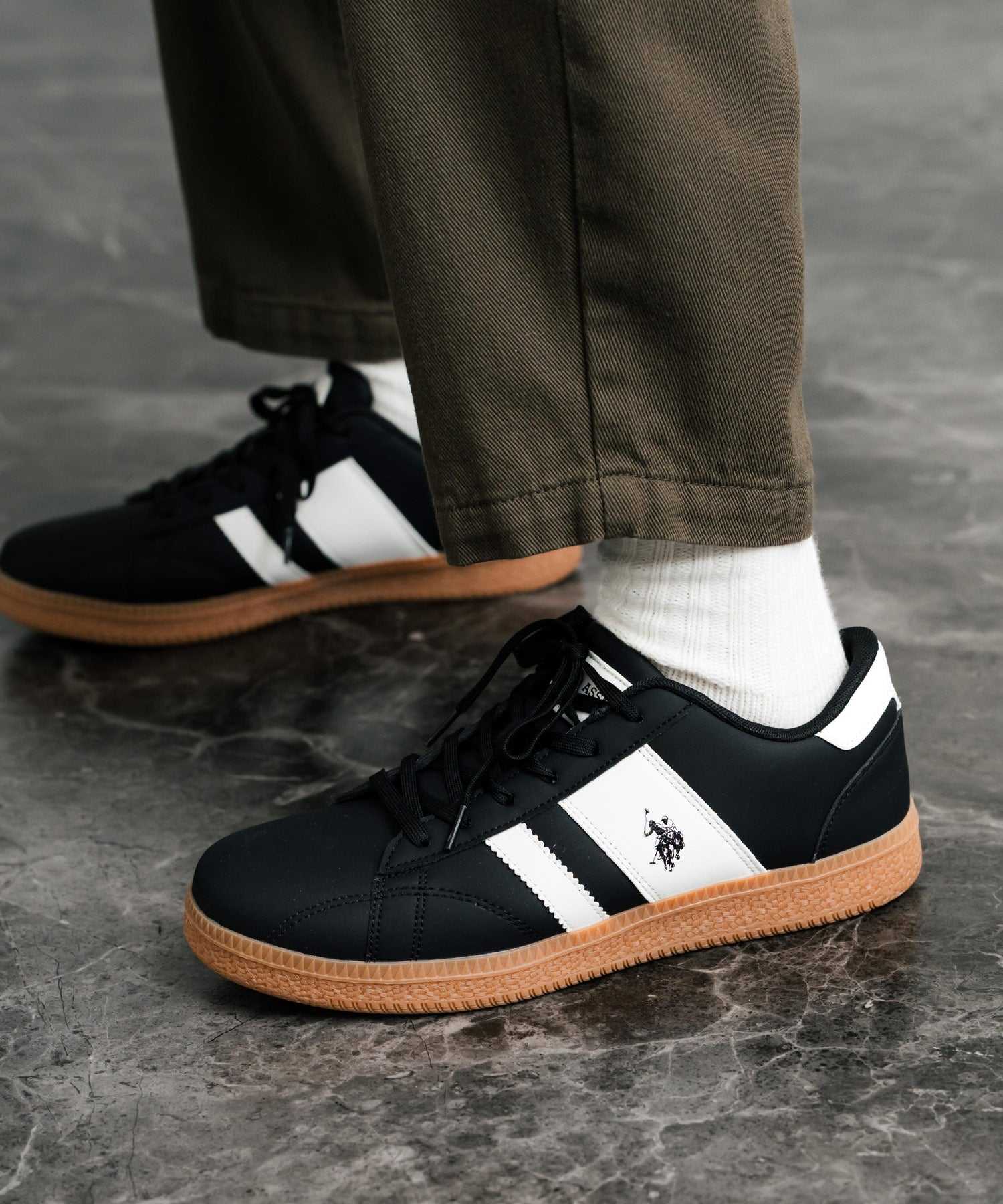 Rocky Monroe Sneakers Thick Sole Men Women Lace-up Logo Synthetic Leat