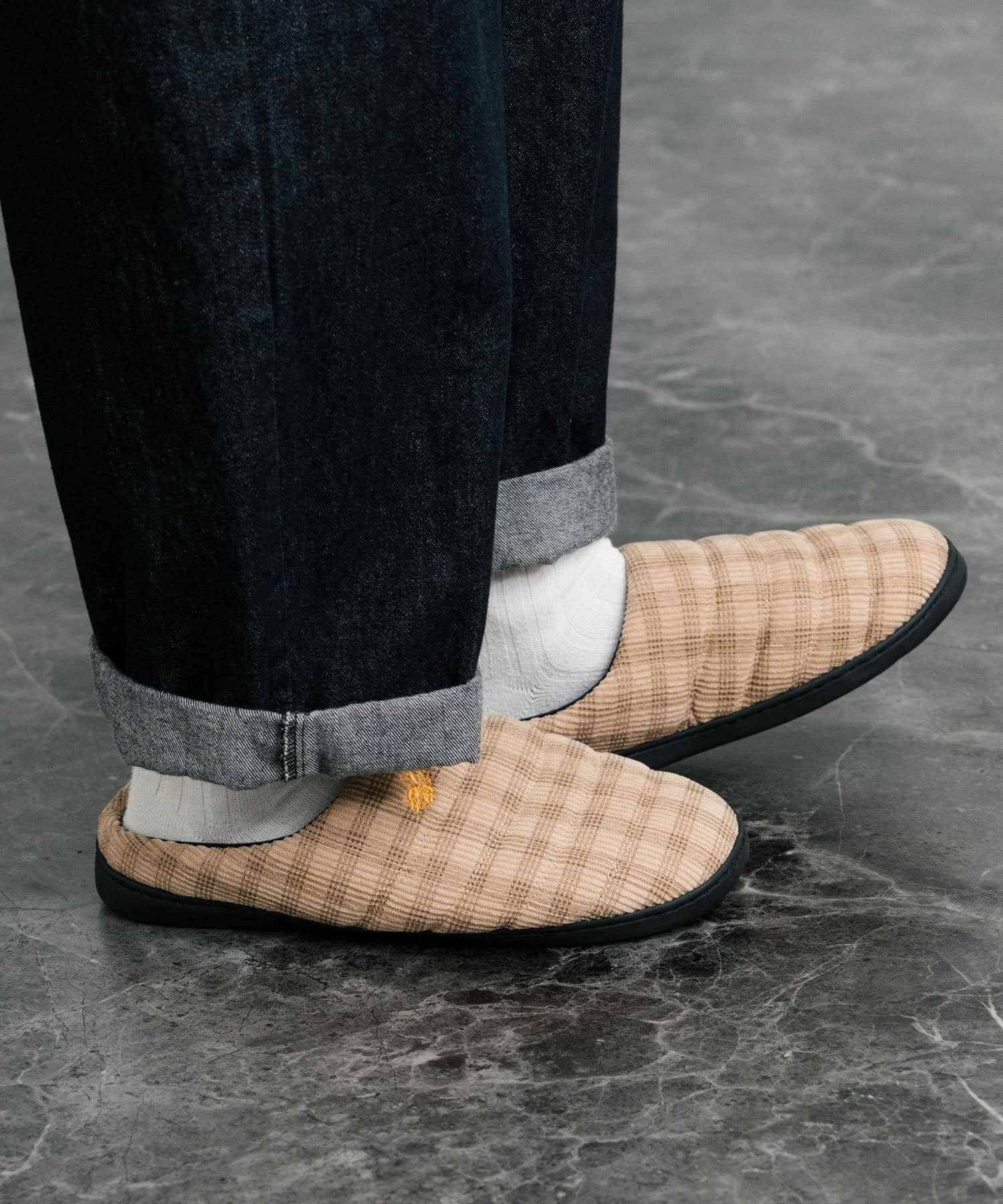 ロッキーモンロー Rocky Monroe モックシューズ スリッパ 靴 メンズ レディース バブーシュ ルームシューズ スリッポン 別注 オリジナル U.S. POLO ASSN. 14948 (ライトベージュ(ナイロンライク)) ライトベージュ(ナイロンライク)