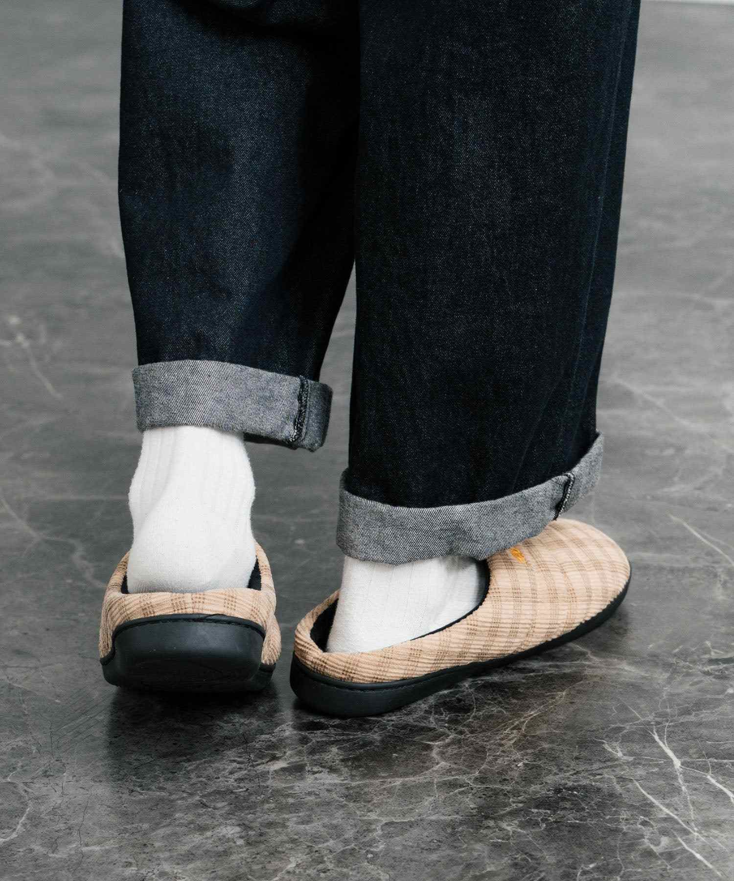 ロッキーモンロー Rocky Monroe モックシューズ スリッパ 靴 メンズ レディース バブーシュ ルームシューズ スリッポン 別注 オリジナル U.S. POLO ASSN. 14948 (ライトベージュ(ナイロンライク)) ライトベージュ(ナイロンライク)