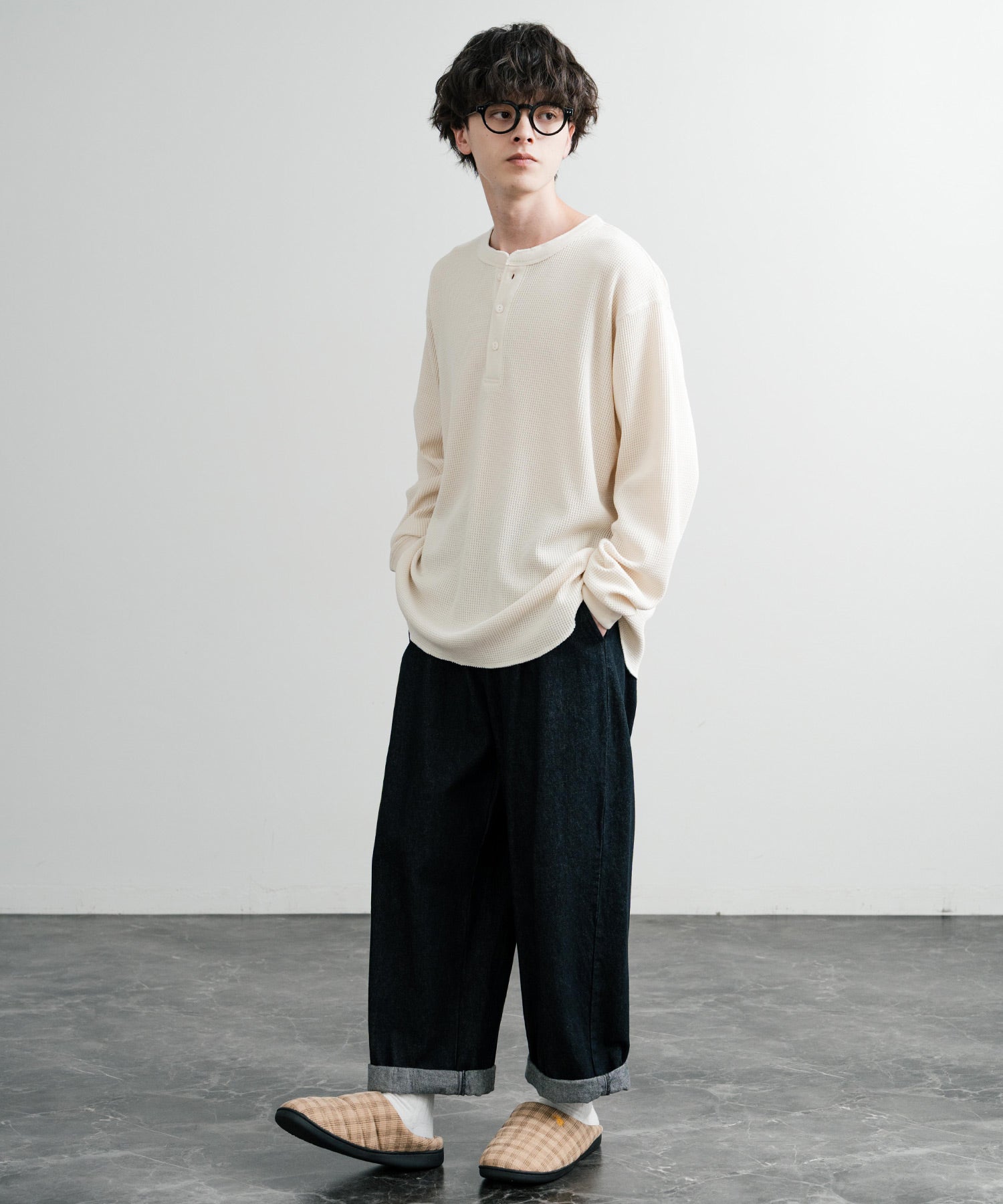 ロッキーモンロー Rocky Monroe モックシューズ スリッパ 靴 メンズ レディース バブーシュ ルームシューズ スリッポン 別注 オリジナル U.S. POLO ASSN. 14948 (ライトベージュ(ナイロンライク)) ライトベージュ(ナイロンライク)