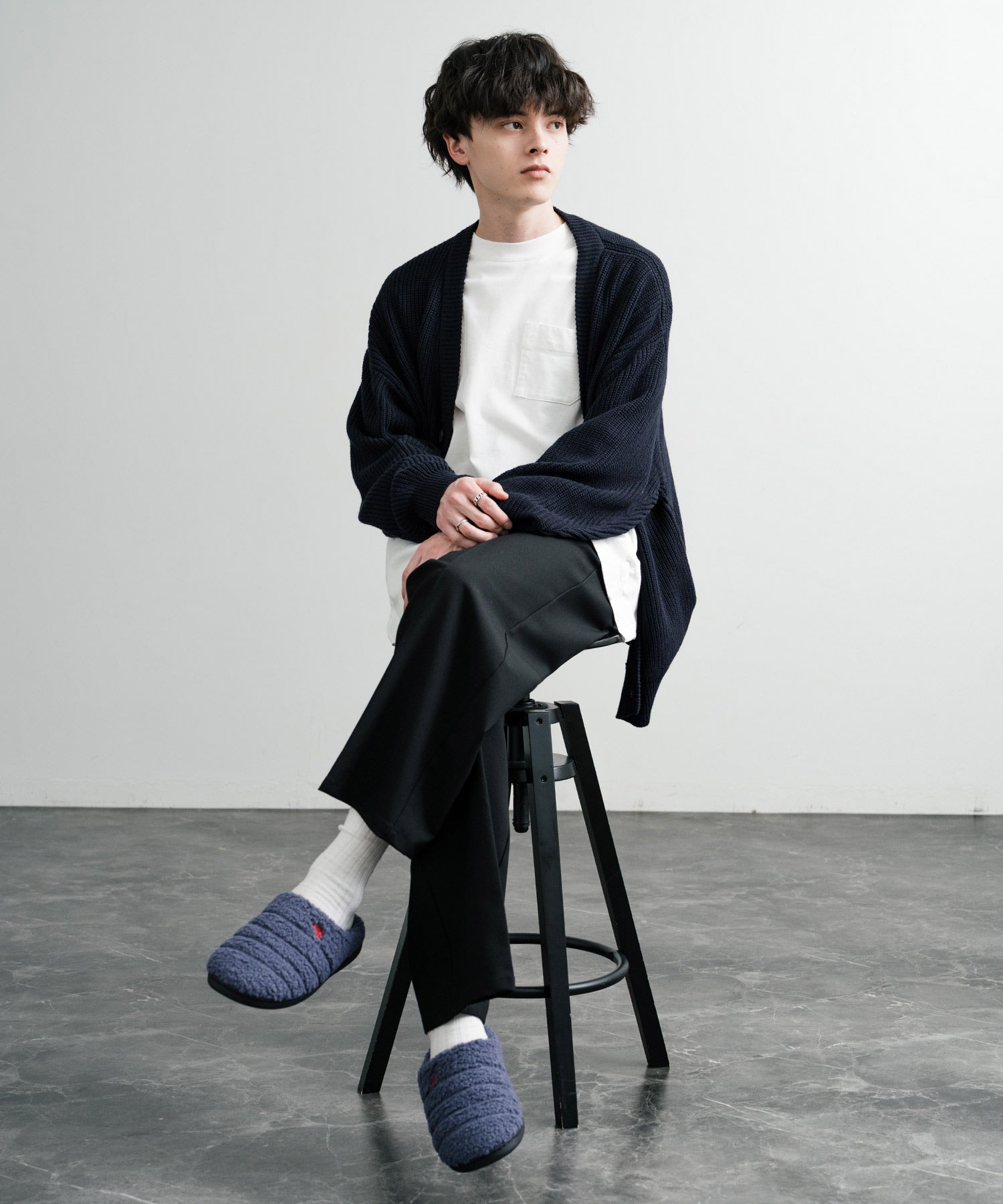 ロッキーモンロー Rocky Monroe モックシューズ スリッパ 靴 メンズ レディース バブーシュ ルームシューズ スリッポン 別注 オリジナル U.S. POLO ASSN. 14948 (ライトベージュ(ナイロンライク)) ライトベージュ(ナイロンライク)