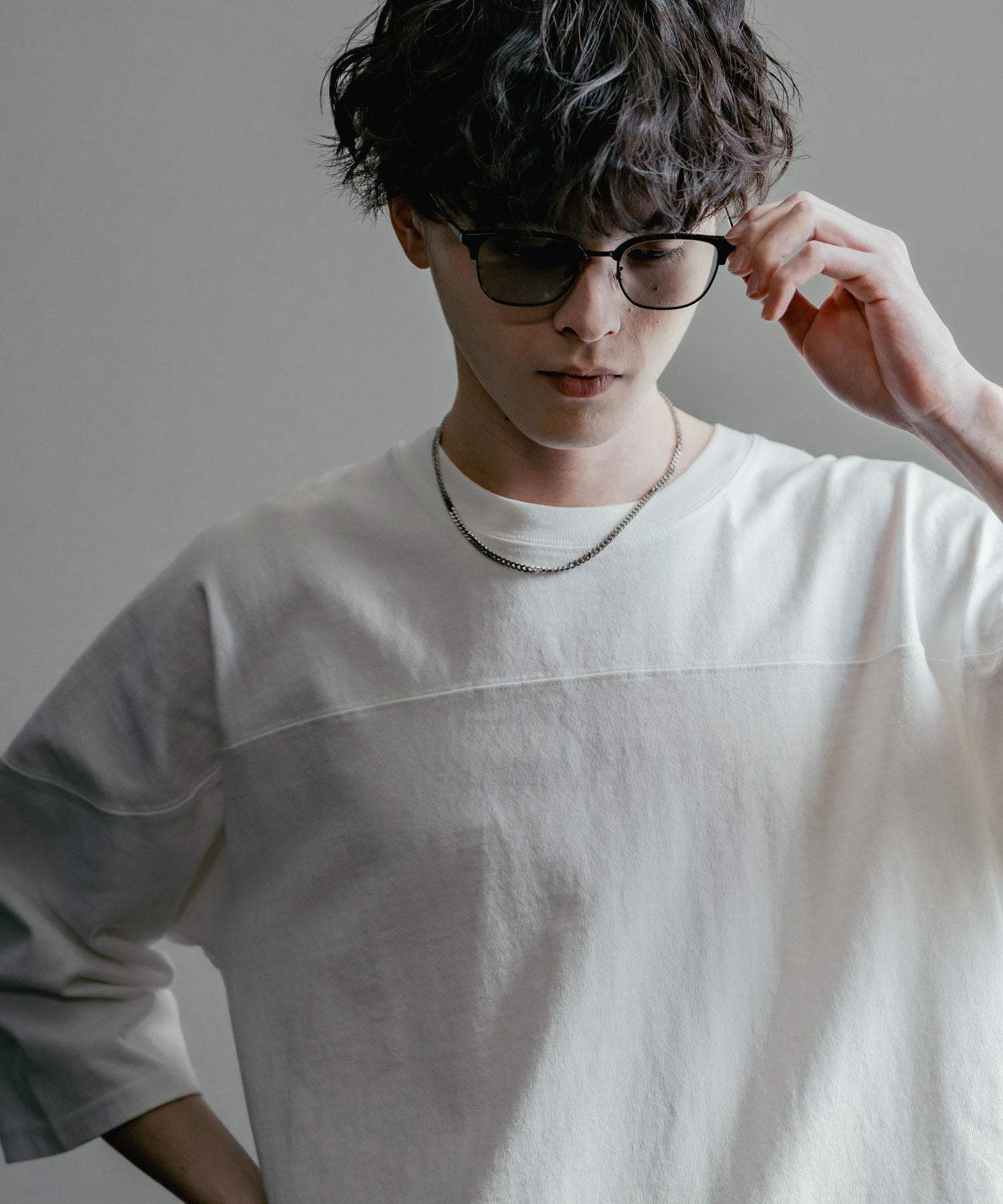 ロッキーモンロー Rocky Monroe サングラス カラーレンズ メンズ 伊達メガネ ウェリントン スクエア サーモント ハーフリム UVカット 紫外線対策 アイウェア 巾着ケース付き 14466 (A4.ブラックゴールド×クリア) A4.ブラックゴールド×クリア