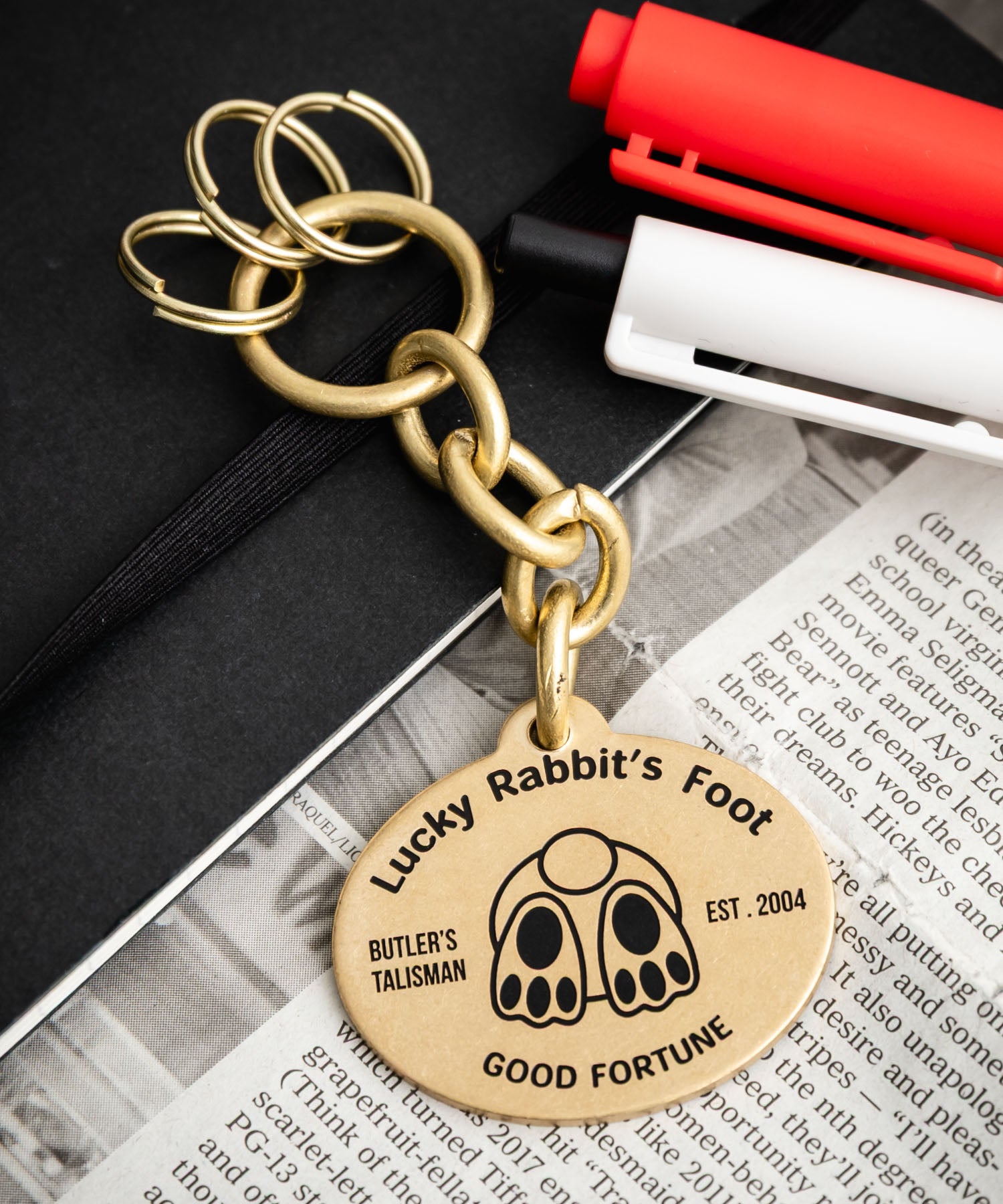 ロッキーモンロー Rocky Monroe キーホルダー キーチャーム メンズ レディース キーリング ストラップ ウサギ 日本製 国産 Butler Verner Sails JF-3047 15568 (ブラス) ブラス