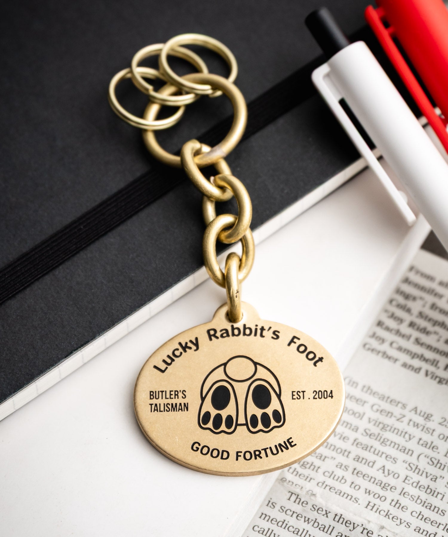 ロッキーモンロー Rocky Monroe キーホルダー キーチャーム メンズ レディース キーリング ストラップ ウサギ 日本製 国産 Butler Verner Sails JF-3047 15568 (ブラス) ブラス