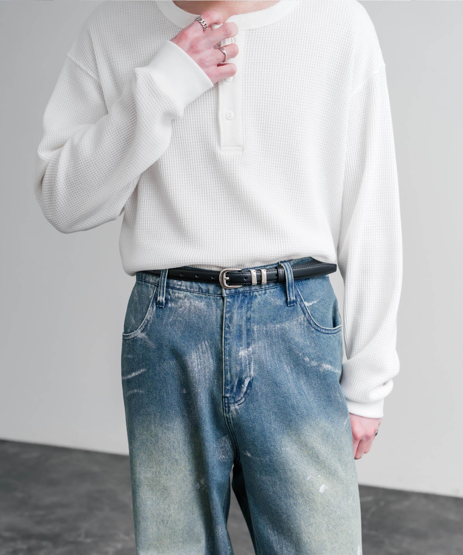 ロッキーモンロー Rocky Monroe レザーベルト スクエアバックル 本革 メンズ レディース サークル カジュアル アメカジ シンプル ビジネス 韓国 モード おしゃれ プレゼント 15728 (ブラウン) ブラウン