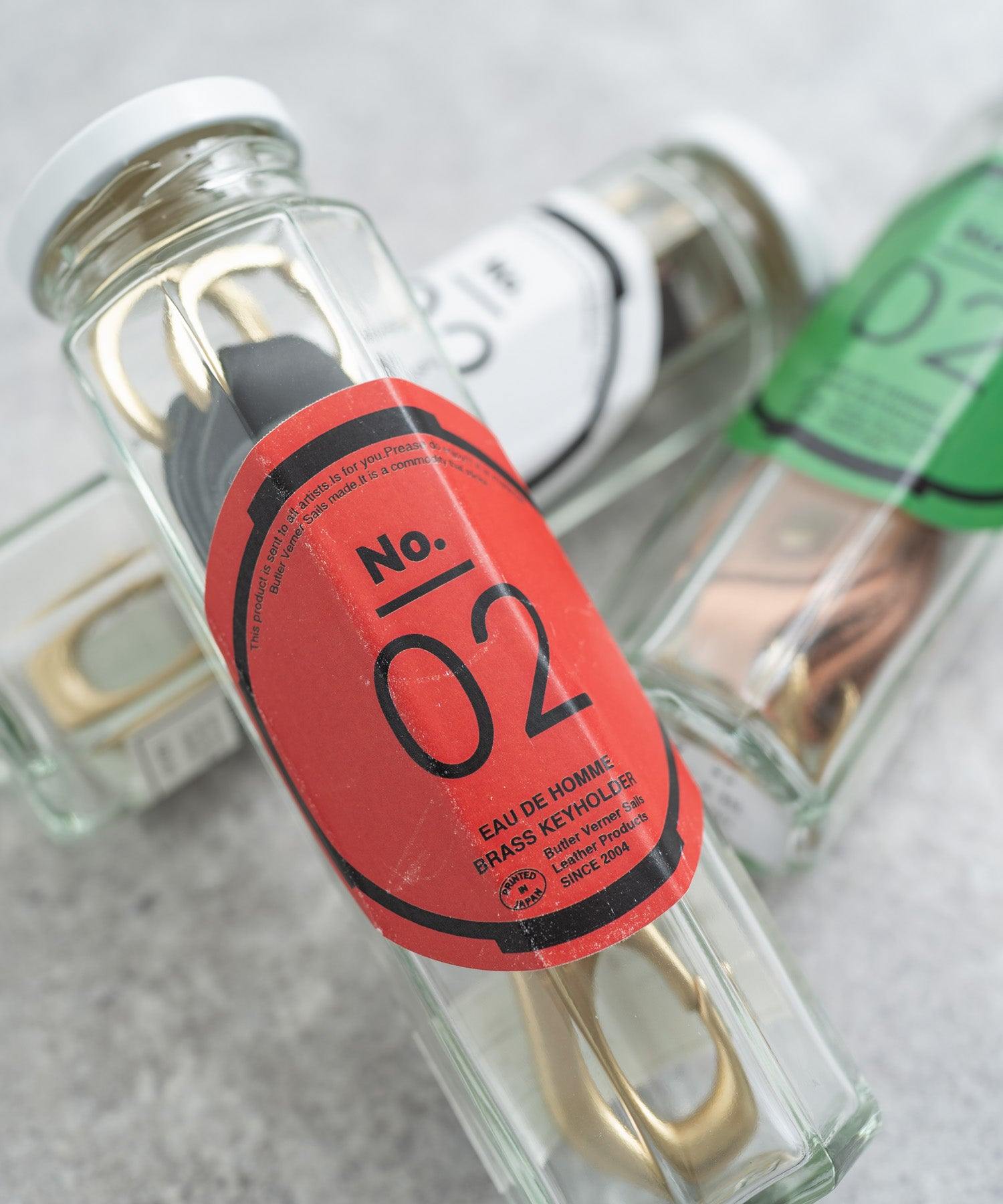 Rocky Monroe Keychain Double Ring brass Brass Men's Genuine Leather Cowhide Tochigi Leather Key Ring Key Charm Key Chain Nascaan 3-Chain Belt Loop Leather Goods Keys