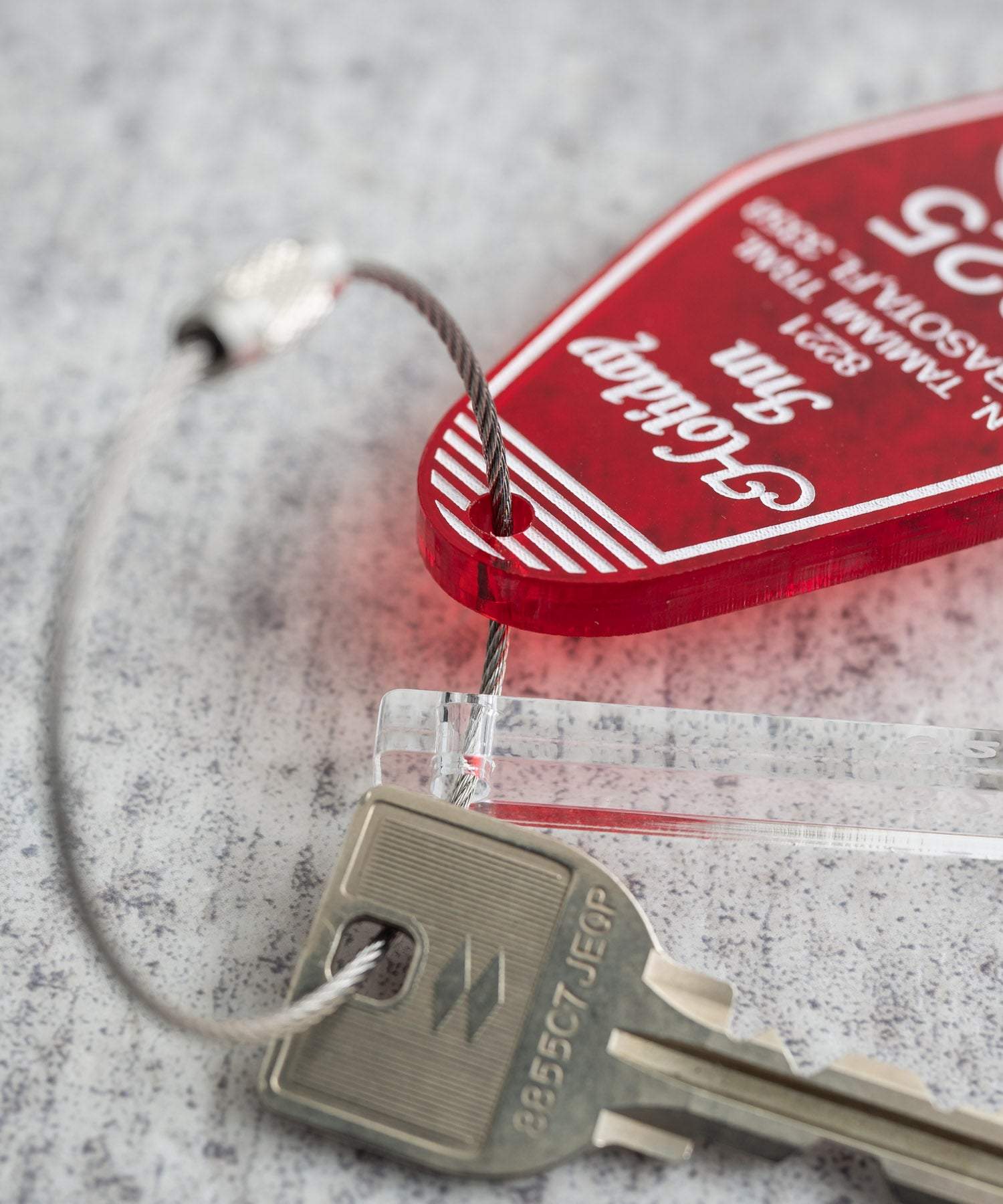 Rocky Monroe Keychain Men's Keychain Key Charm Key Ring acrylic America Hotel Motel Room Key Key Retro American Casual Accessory Present