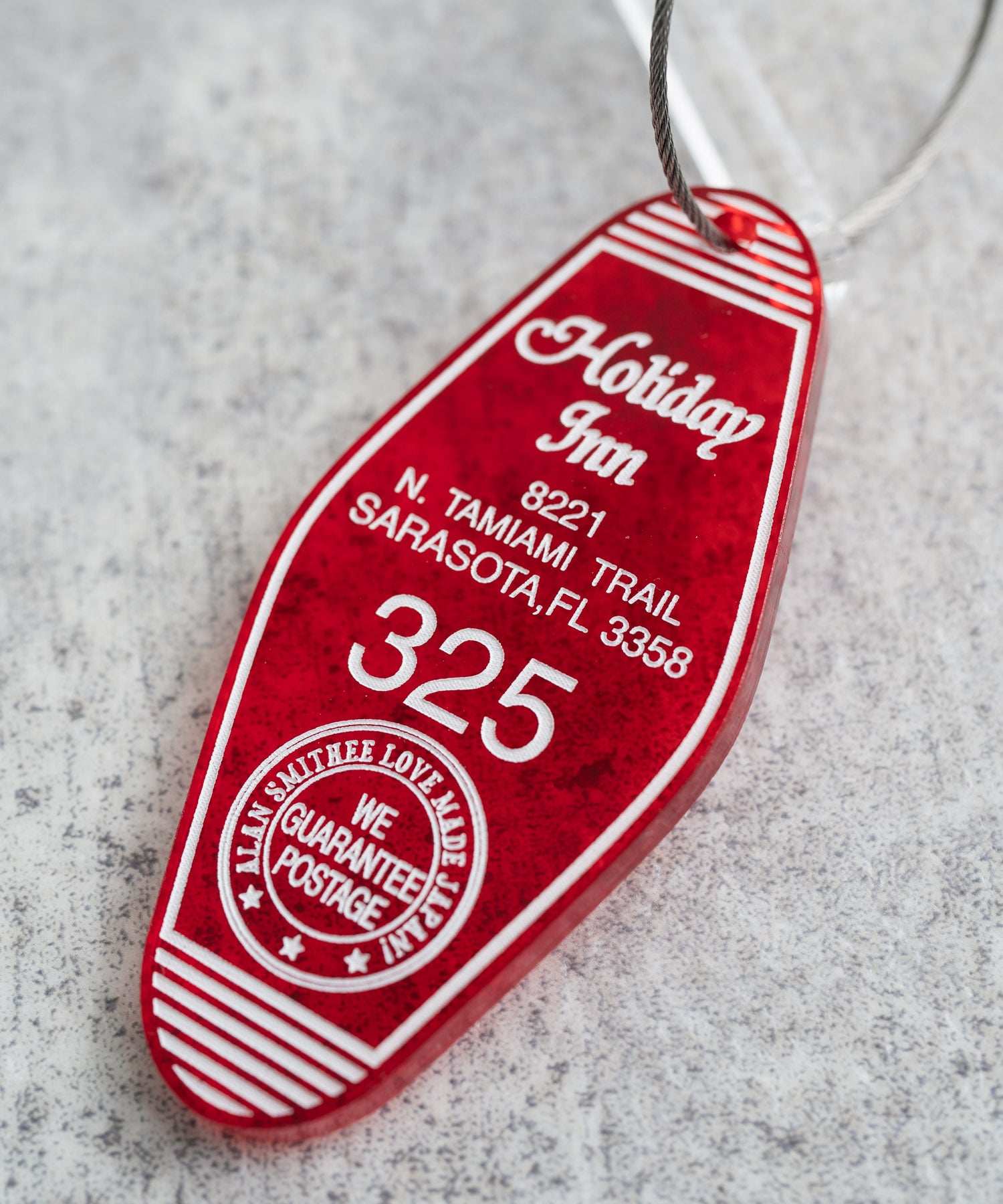 Rocky Monroe Keychain Men's Keychain Key Charm Key Ring acrylic America Hotel Motel Room Key Key Retro American Casual Accessory Present