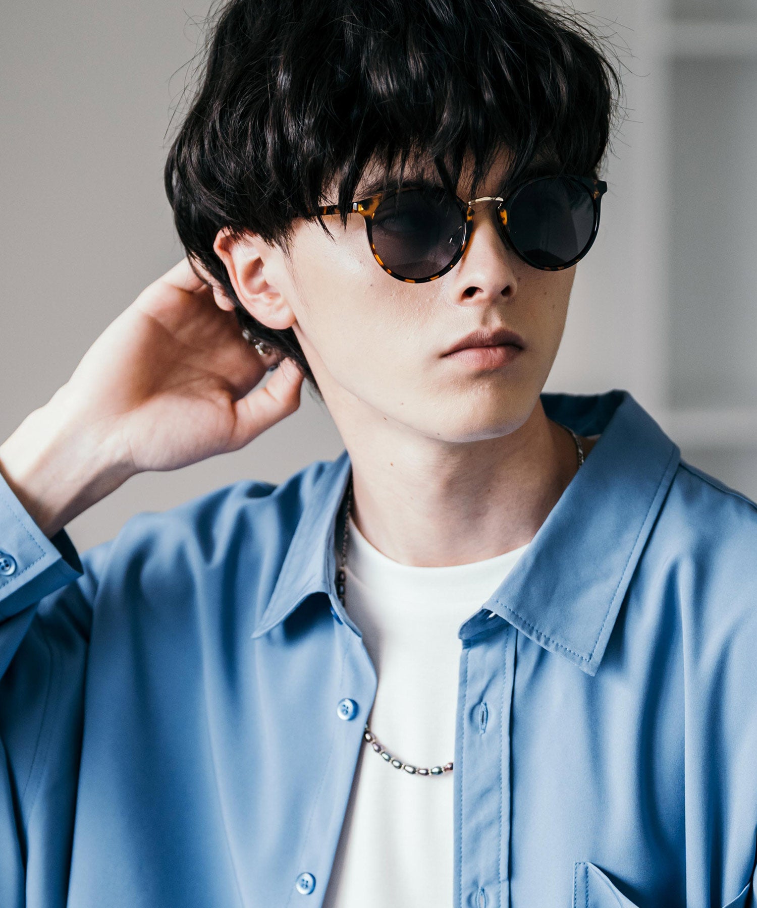 洛基·門羅 Rocky Monroe 太陽眼鏡 彩色鏡片 男士 女士 假眼鏡 圓形眼鏡 圓型 組合波士頓 UV防護 紫外線對策 淺色 彩色 煙霧 灰色 透明 黑邊