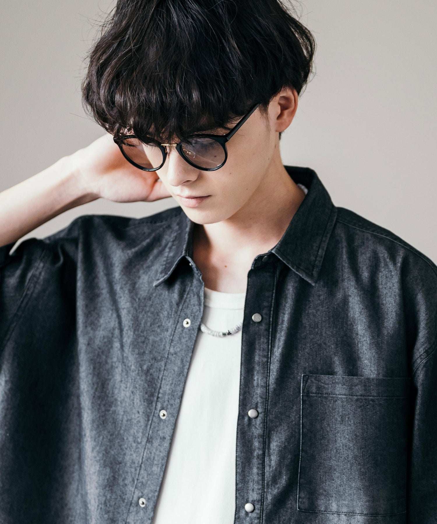 ロッキーモンロー Rocky Monroe サングラス カラーレンズ メンズ レディース 伊達メガネ 丸眼鏡 丸型 コンビボストン UVカット 紫外線対策 薄い色 色付き スモーク グレー クリア 黒縁