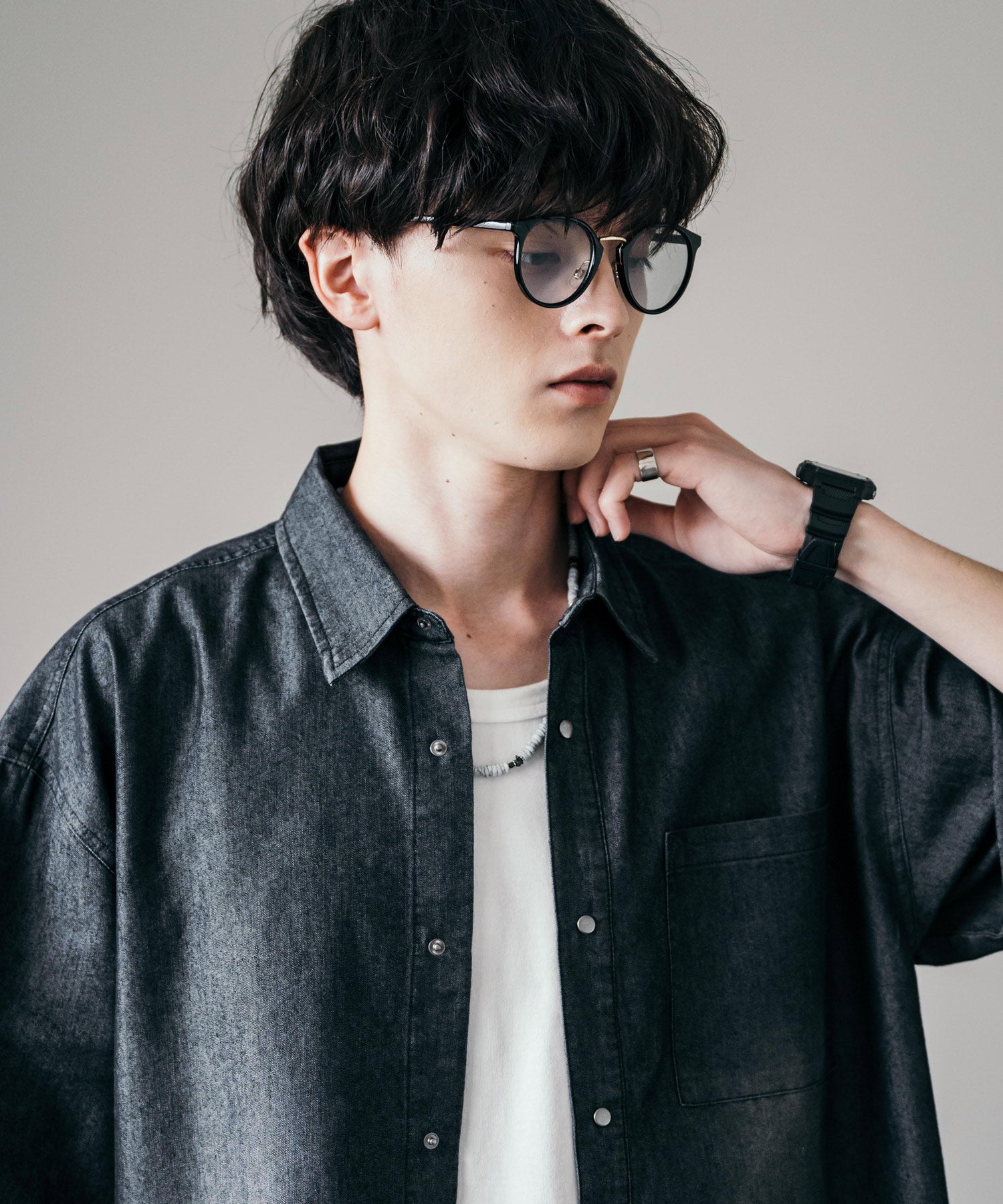 洛基·門羅 Rocky Monroe 太陽眼鏡 彩色鏡片 男士 女士 假眼鏡 圓形眼鏡 圓型 組合波士頓 UV防護 紫外線對策 淺色 彩色 煙霧 灰色 透明 黑邊