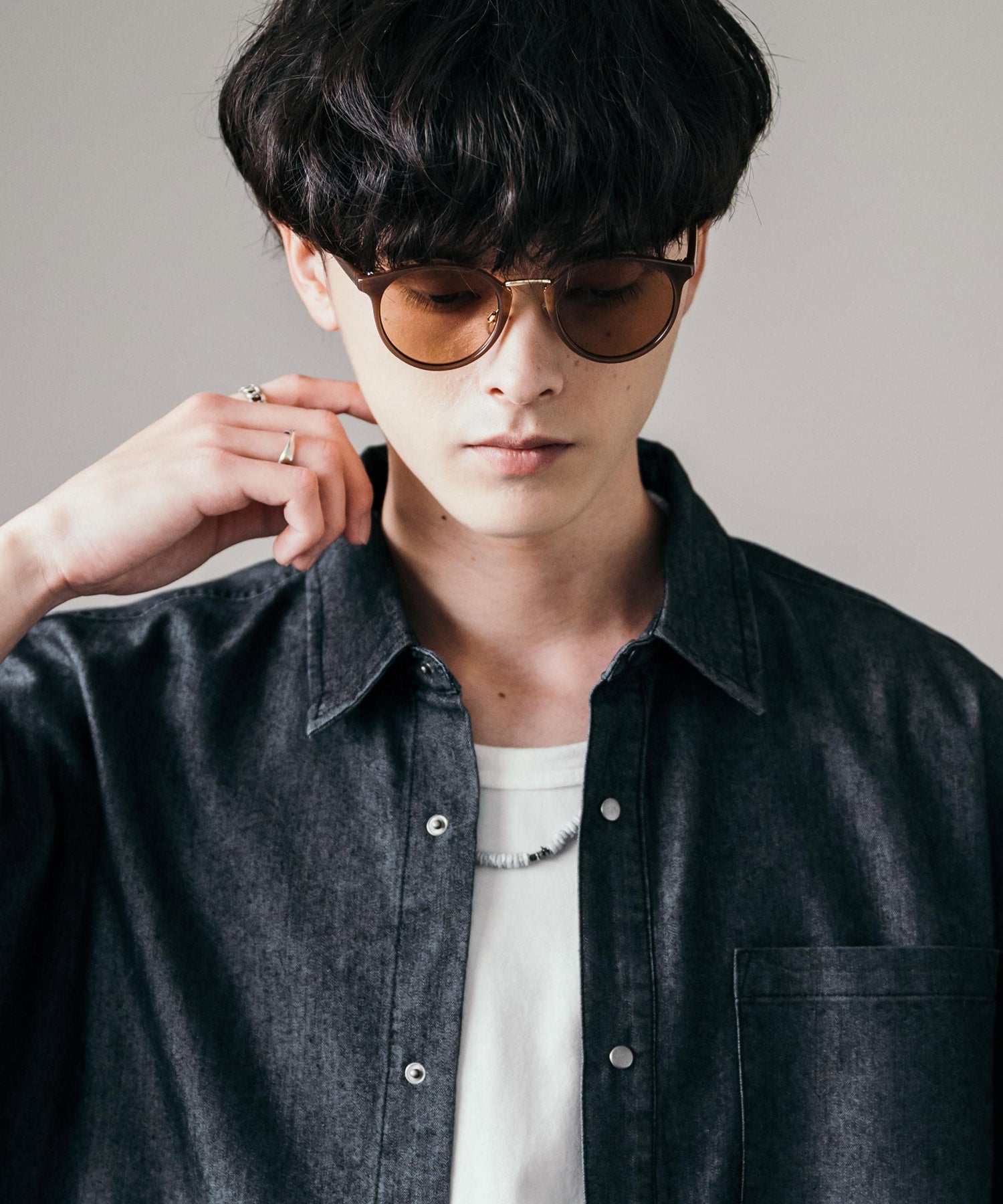 洛基·門羅 Rocky Monroe 太陽眼鏡 彩色鏡片 男士 女士 假眼鏡 圓形眼鏡 圓型 組合波士頓 UV防護 紫外線對策 淺色 彩色 煙霧 灰色 透明 黑邊