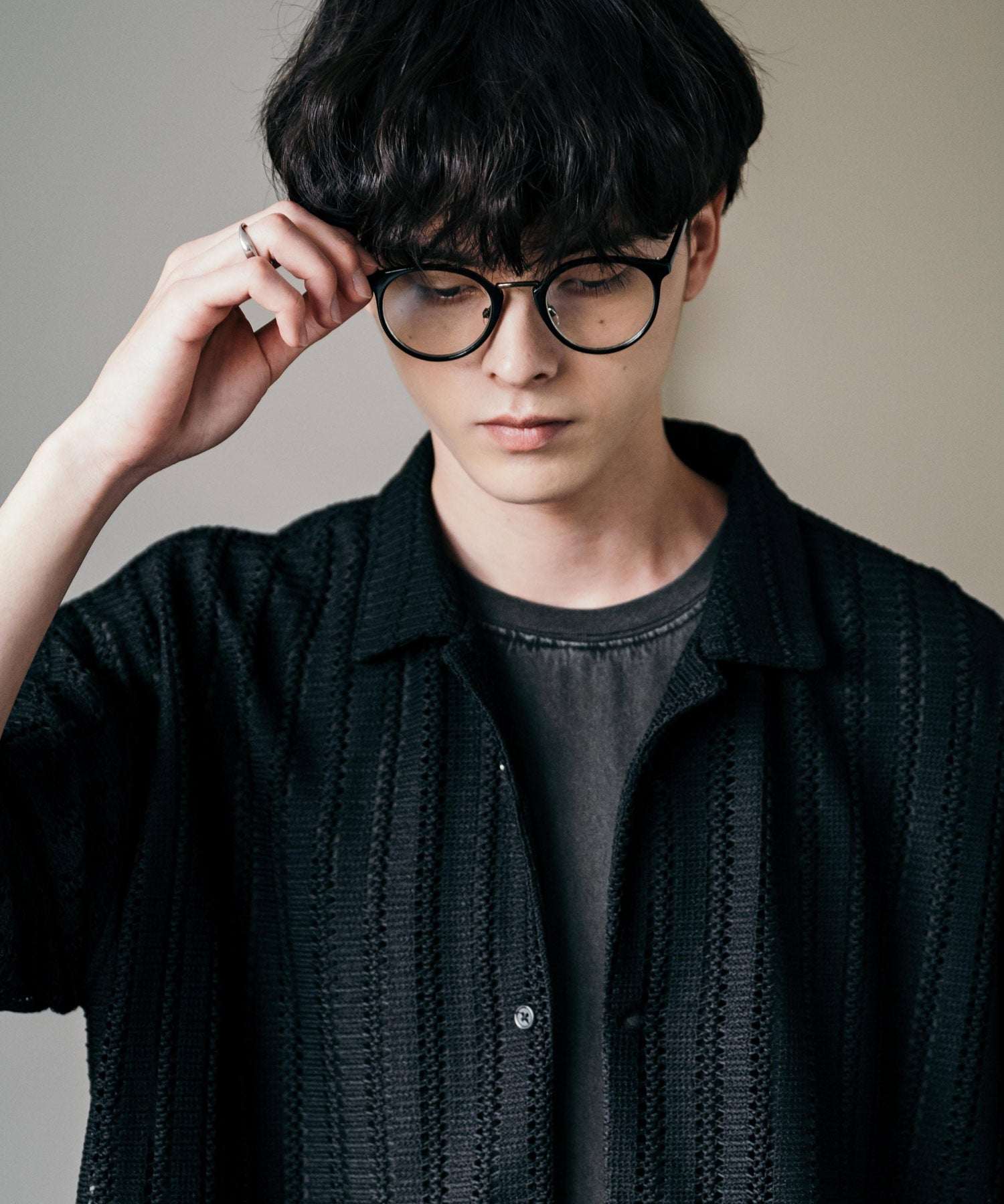 ロッキーモンロー Rocky Monroe サングラス カラーレンズ メンズ レディース 伊達メガネ 丸眼鏡 丸型 コンビボストン UVカット 紫外線対策 薄い色 色付き スモーク グレー クリア 黒縁