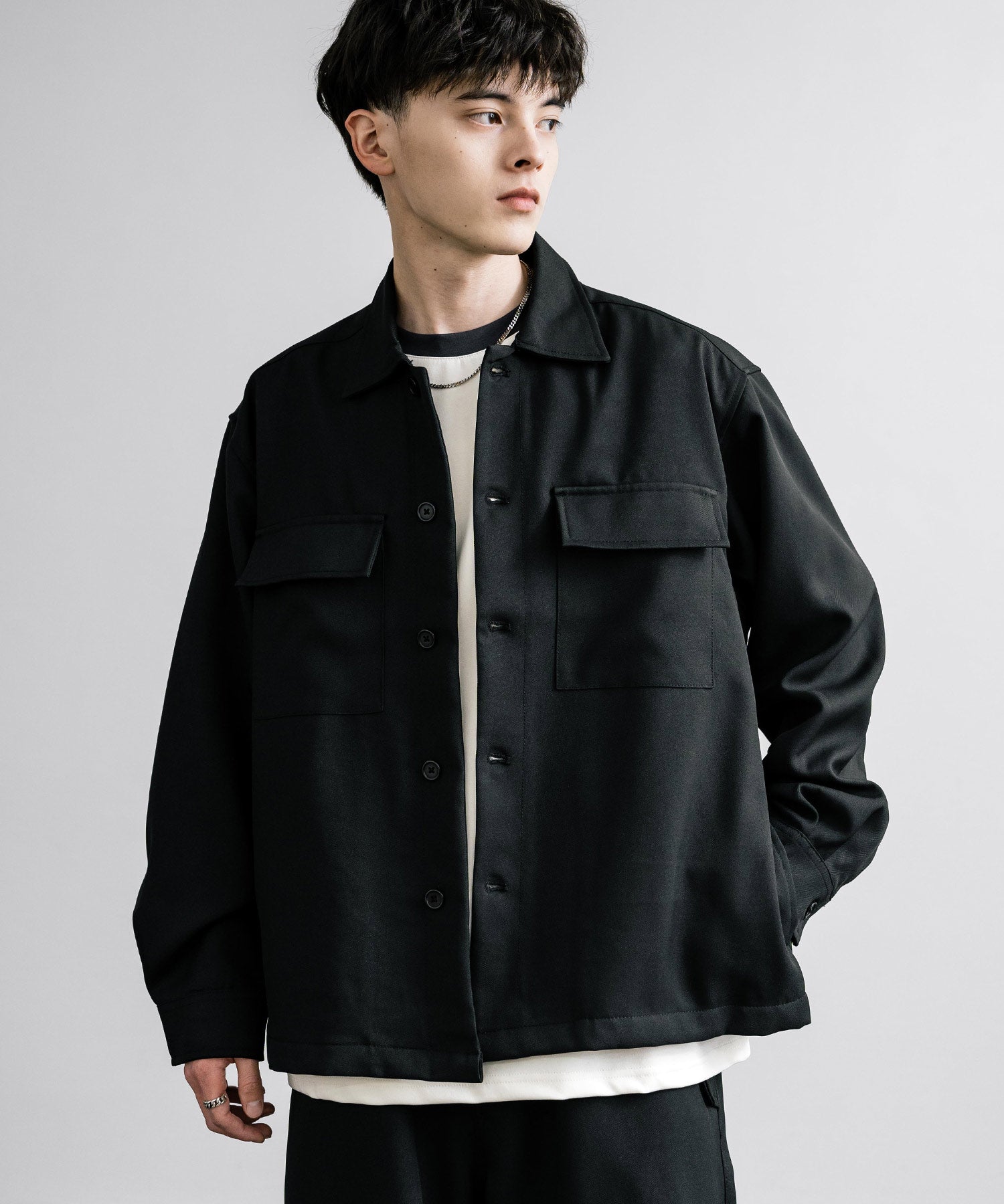 ロッキーモンロー Rocky Monroe セットアップ CPOジャケット パラシュートパンツ メンズ カバーオール ワイドパンツ イージー ライトアウター リラックス オーバーサイズ 無地 14303