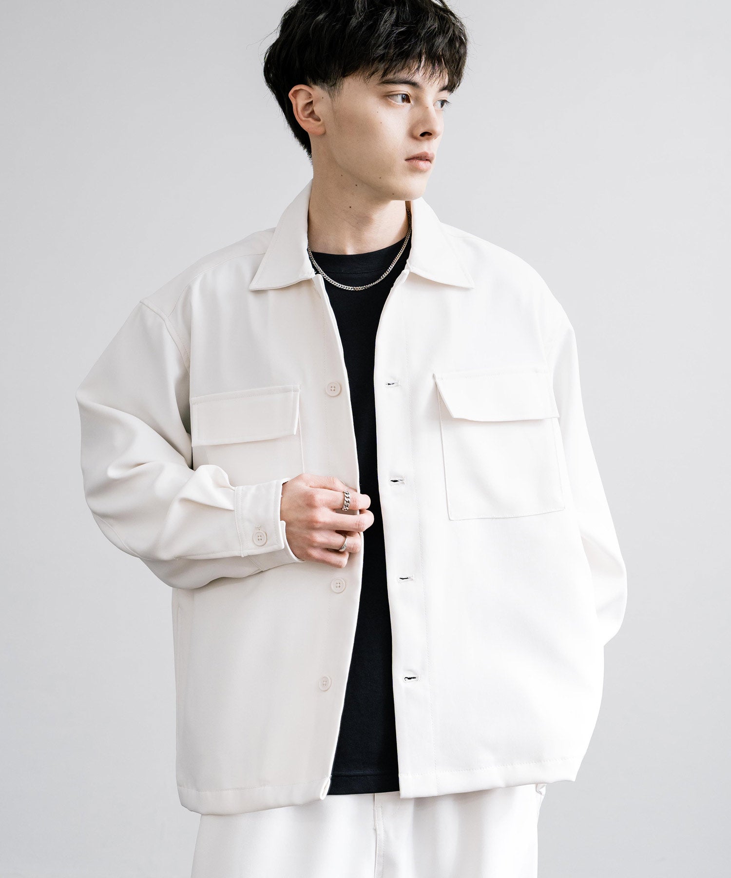 ロッキーモンロー Rocky Monroe セットアップ CPOジャケット パラシュートパンツ メンズ カバーオール ワイドパンツ イージー ライトアウター リラックス オーバーサイズ 無地 14303