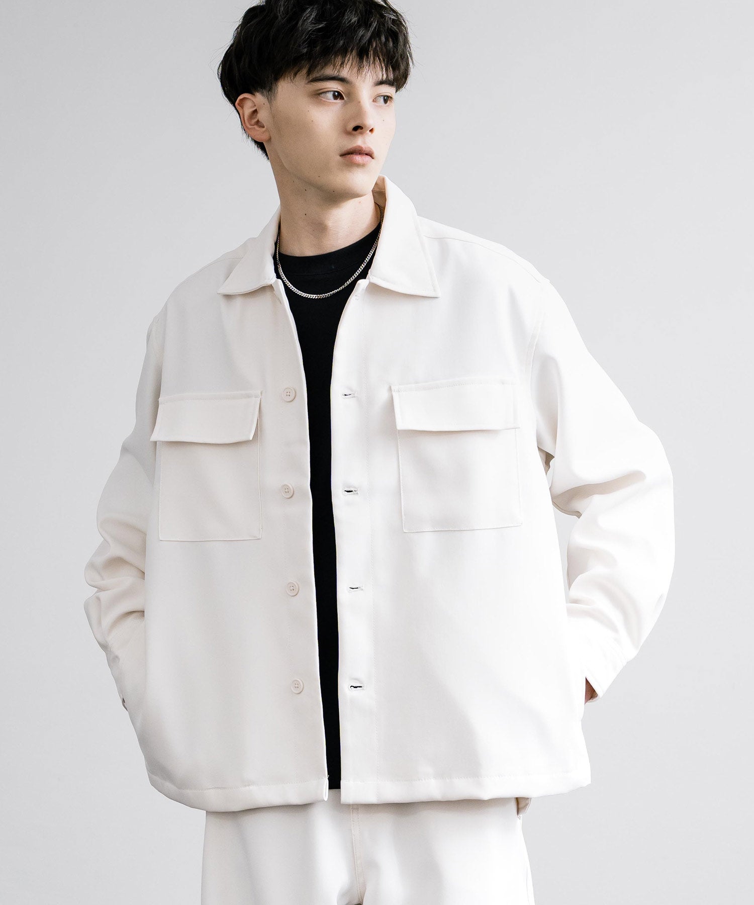 ロッキーモンロー Rocky Monroe セットアップ CPOジャケット パラシュートパンツ メンズ カバーオール ワイドパンツ イージー ライトアウター リラックス オーバーサイズ 無地 14303