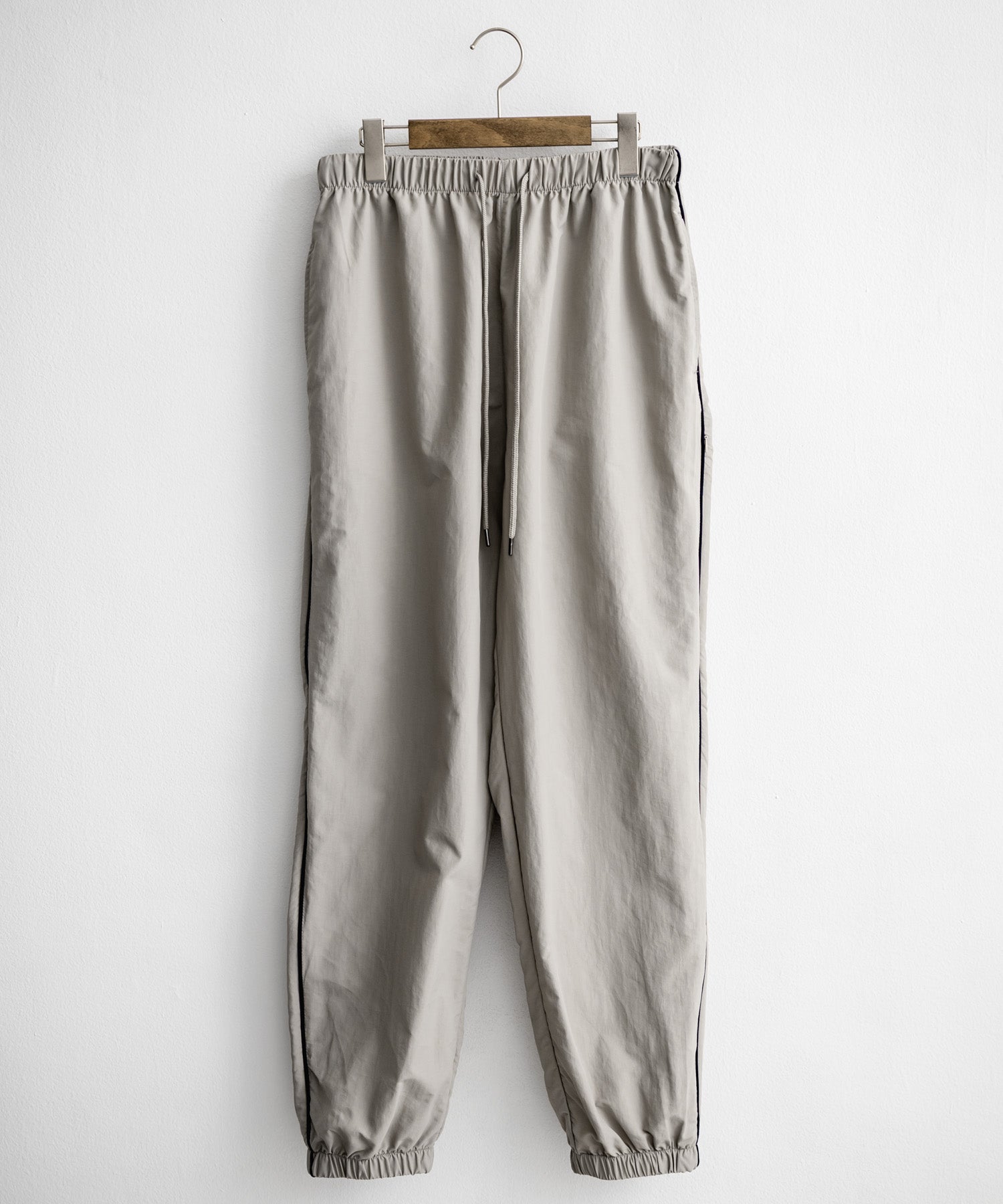 ロッキーモンロー Rocky Monroe トラックパンツ ナイロン サイドジップ ワイド メンズ レディース 配色 2way テック系 パイピング イージージョガー スケーター ドローコード 14308 (グレー) グレー