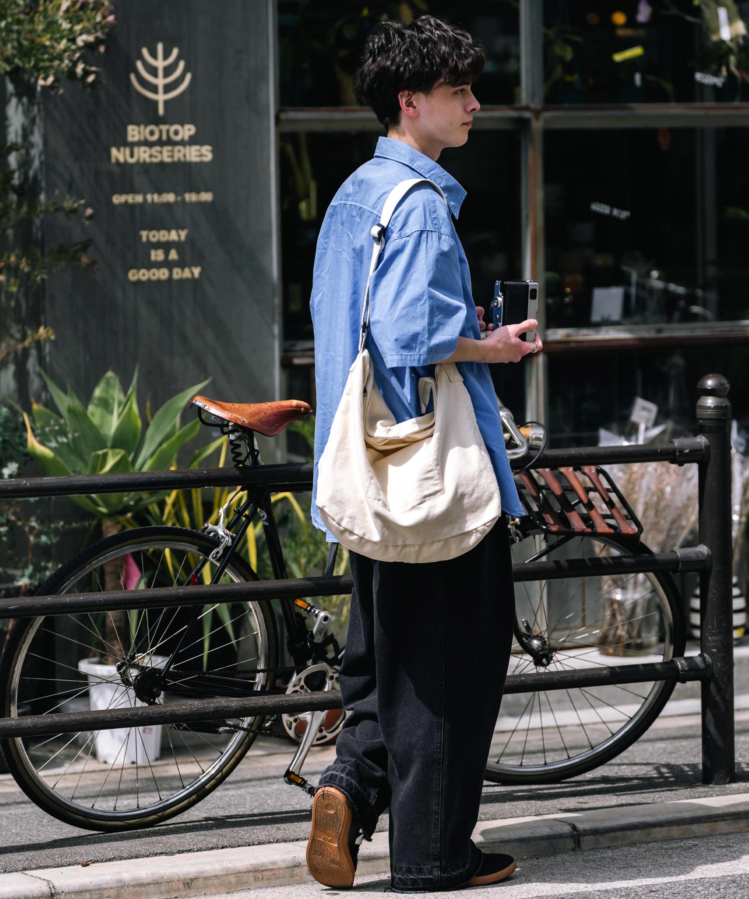 ロッキーモンロー Rocky Monroe カジュアルシャツ 半袖 ピグメント メンズ レディース ブロード 無地 オーバーサイズ ヴィンテージ USED感 製品染め フェード ストリート 14391 (グレー) グレー