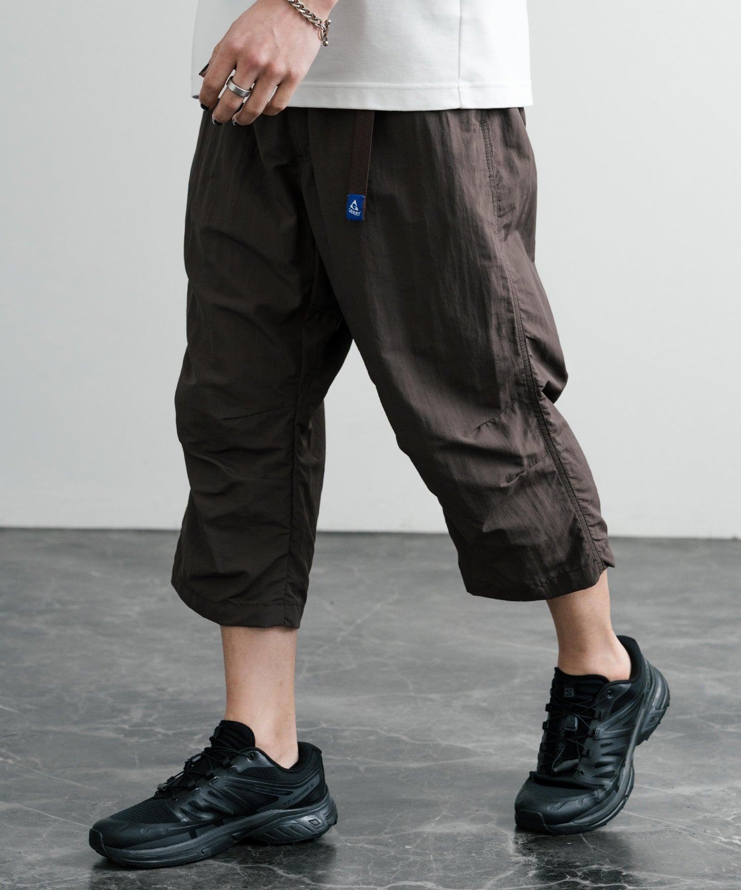 ロッキーモンロー Rocky Monroe 接触冷感 GERRY ジェリー クライミングパンツ アンクル メンズ レディース イージー 無地 リラックス ゆったり ロゴ ワンポイント 14540 (41.オリーブ) 41.オリーブ