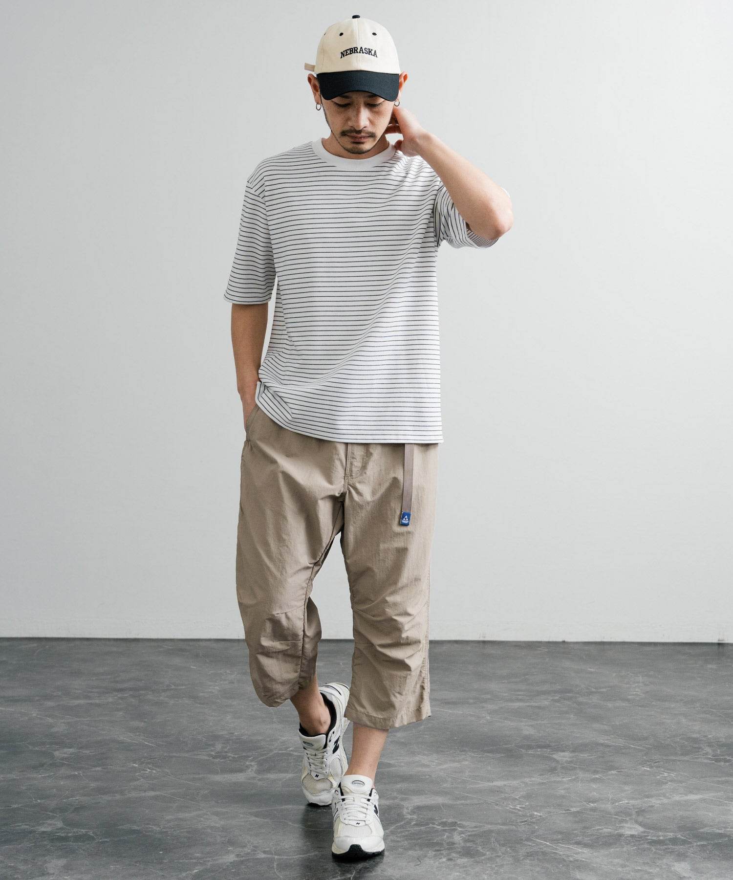 ロッキーモンロー Rocky Monroe 接触冷感 GERRY ジェリー クライミングパンツ アンクル メンズ レディース イージー 無地 リラックス ゆったり ロゴ ワンポイント 14540 (41.オリーブ) 41.オリーブ