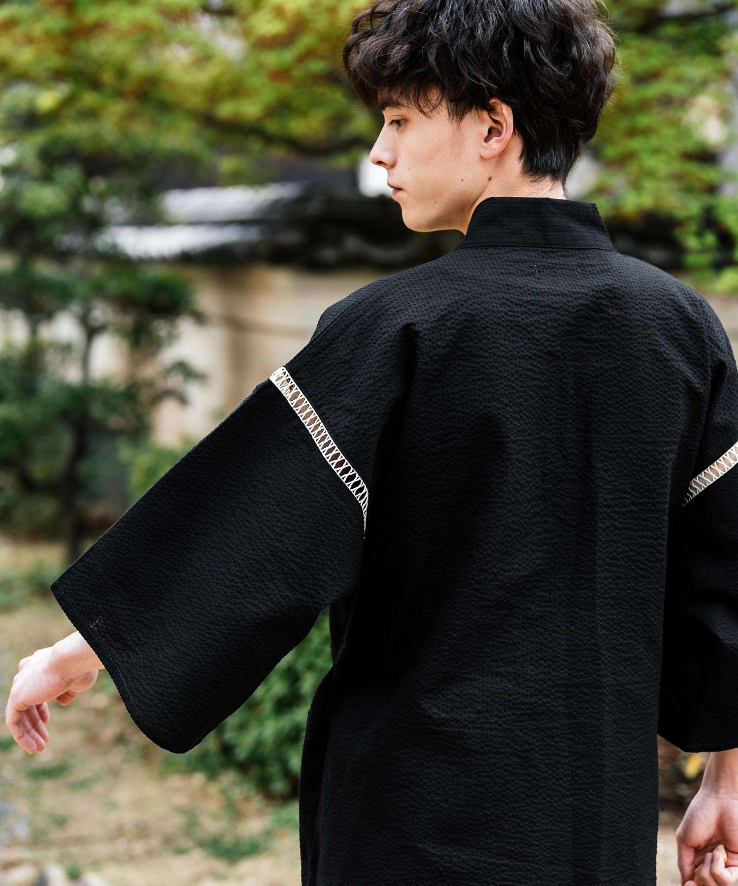 ロッキーモンロー Rocky Monroe 甚平 セットアップ メンズ レディース 和服 上下セット しじら織り シアサッカー 無地 ストライプ 清涼 ルームウェア 部屋着 花火大会 夏祭り 14156 (ホワイト) ホワイト