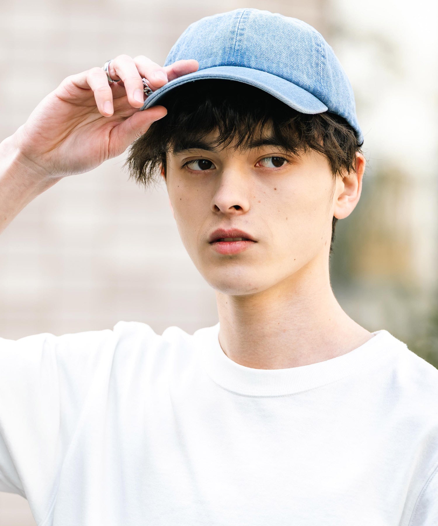 ロッキーモンロー Rocky Monroe NEWHATTAN ニューハッタン ベースボールキャップ デニム メンズ レディース ローキャップ 帽子 日よけ 熱中症対策 無地 ヴィンテージ 14562 (ライトブルー) ライトブルー