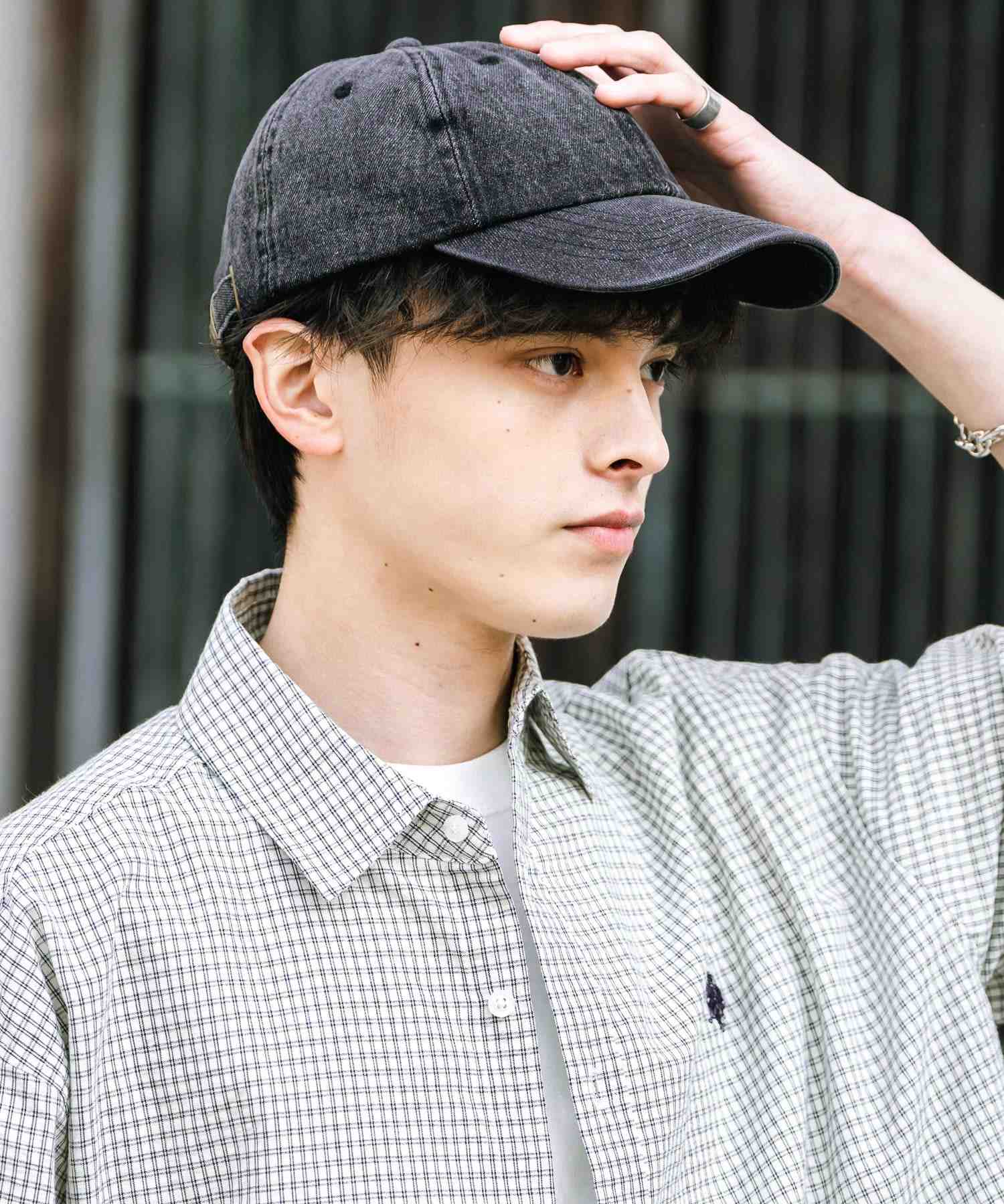 ロッキーモンロー Rocky Monroe NEWHATTAN ニューハッタン ベースボールキャップ デニム メンズ レディース ローキャップ 帽子 日よけ 熱中症対策 無地 ヴィンテージ 14562 (ライトブルー) ライトブルー