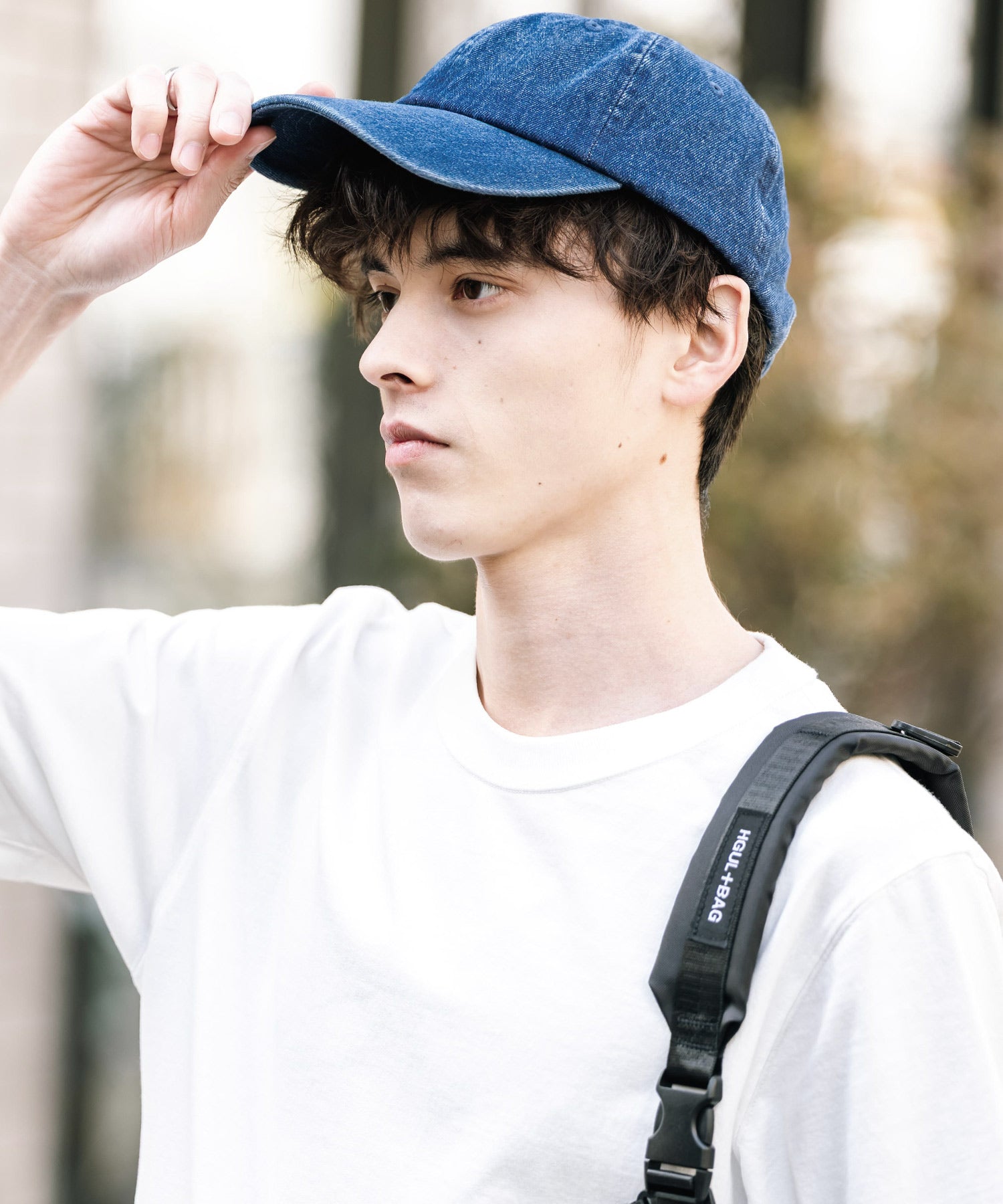 ロッキーモンロー Rocky Monroe NEWHATTAN ニューハッタン ベースボールキャップ デニム メンズ レディース ローキャップ 帽子 日よけ 熱中症対策 無地 ヴィンテージ 14562 (ライトブルー) ライトブルー