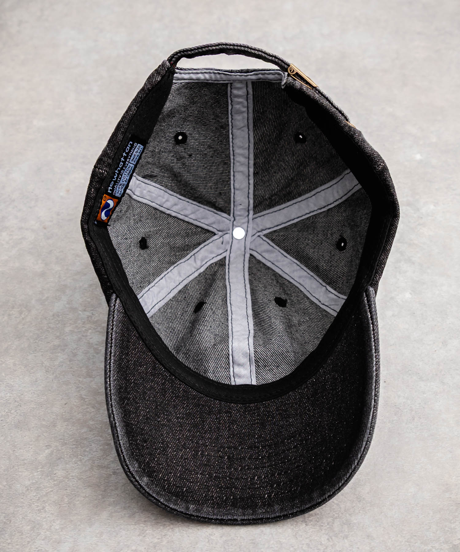 ロッキーモンロー Rocky Monroe NEWHATTAN ニューハッタン ベースボールキャップ デニム メンズ レディース ローキャップ 帽子 日よけ 熱中症対策 無地 ヴィンテージ 14562 (ライトブルー) ライトブルー