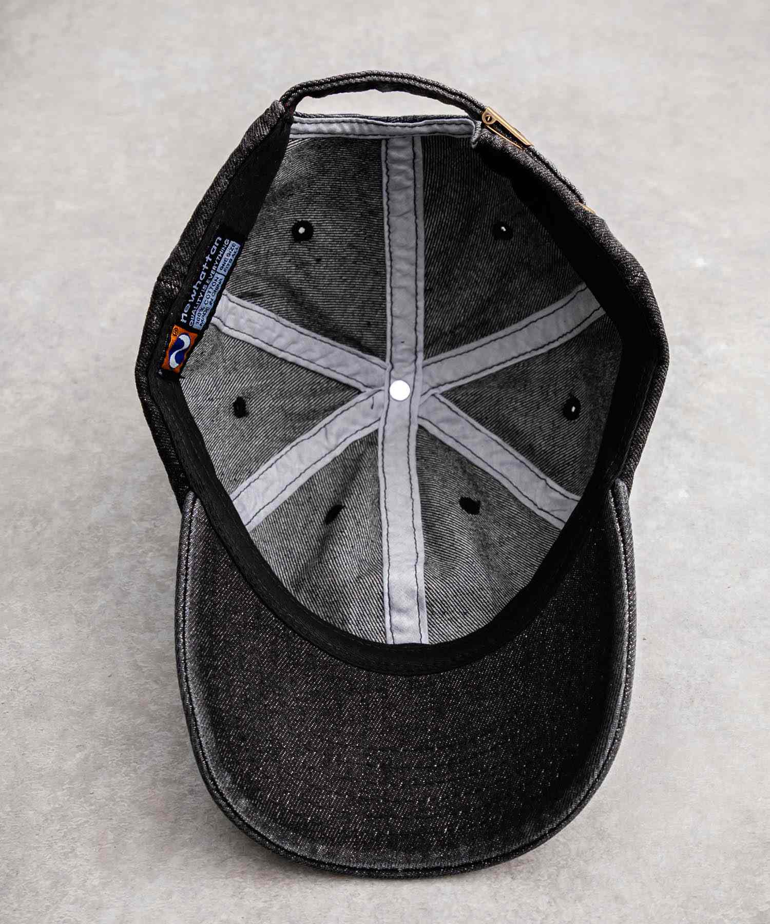 ロッキーモンロー Rocky Monroe NEWHATTAN ニューハッタン ベースボールキャップ デニム メンズ レディース ローキャップ 帽子 日よけ 熱中症対策 無地 ヴィンテージ 14562 (ライトブルー) ライトブルー