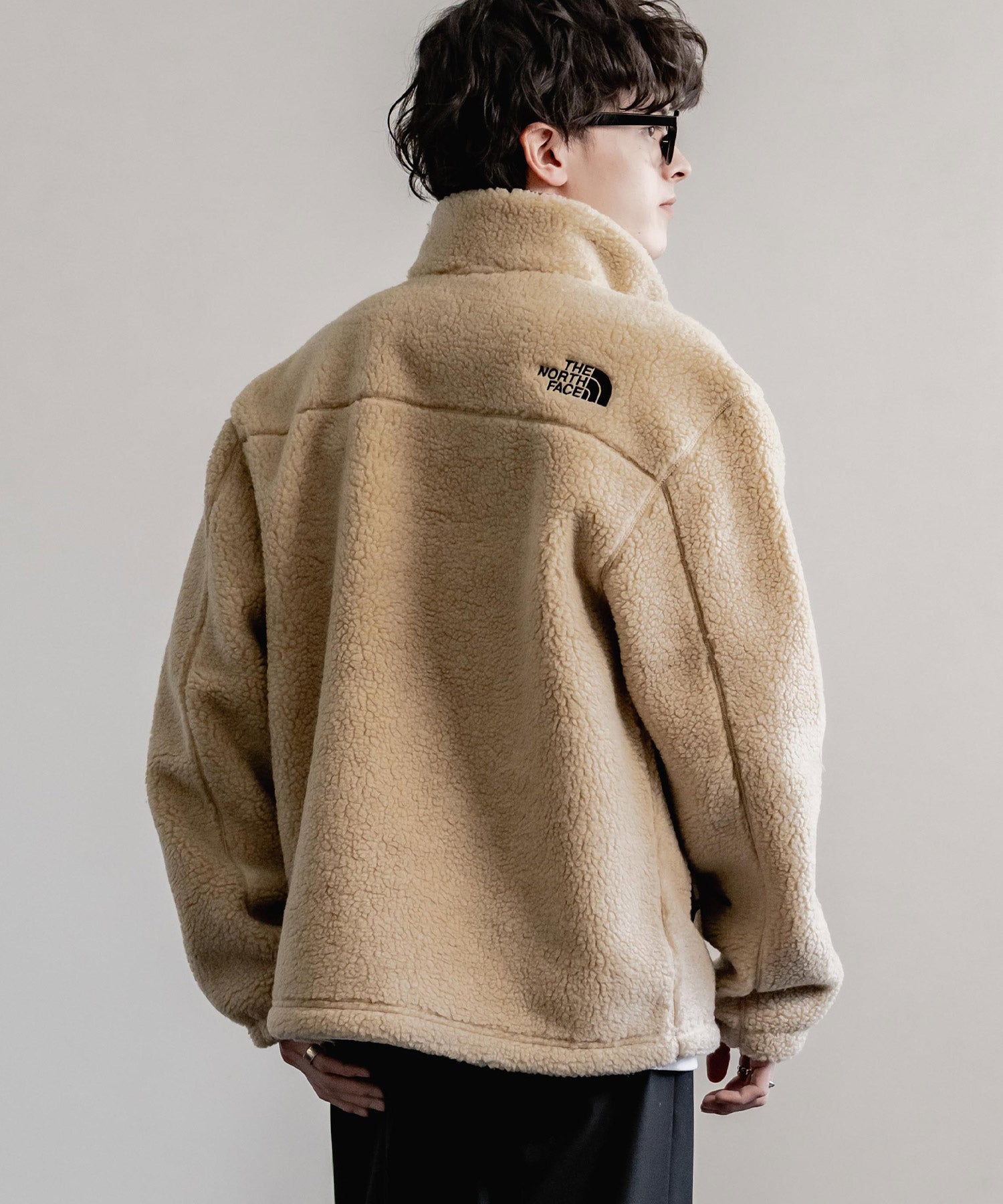 ロッキーモンロー Rocky Monroe THE NORTH FACE 韓国 WHITELABEL 日本未展開モデル SHERPAFLEECEJACKET1 ボアジャケットフリース ブルゾン 14659 (ブラック) ブラック