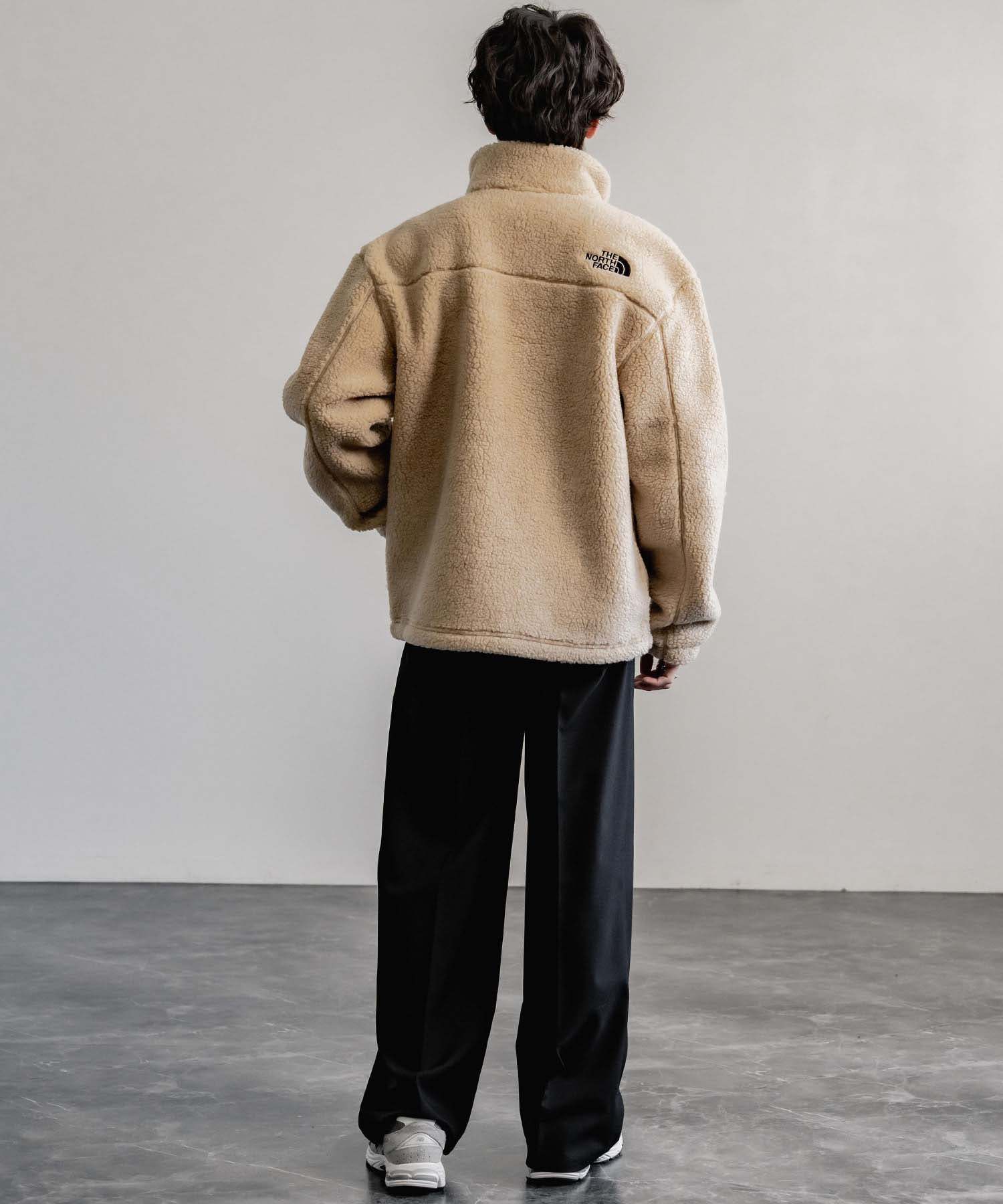 ロッキーモンロー Rocky Monroe THE NORTH FACE 韓国 WHITELABEL 日本未展開モデル SHERPAFLEECEJACKET1 ボアジャケットフリース ブルゾン 14659 (ブラック) ブラック