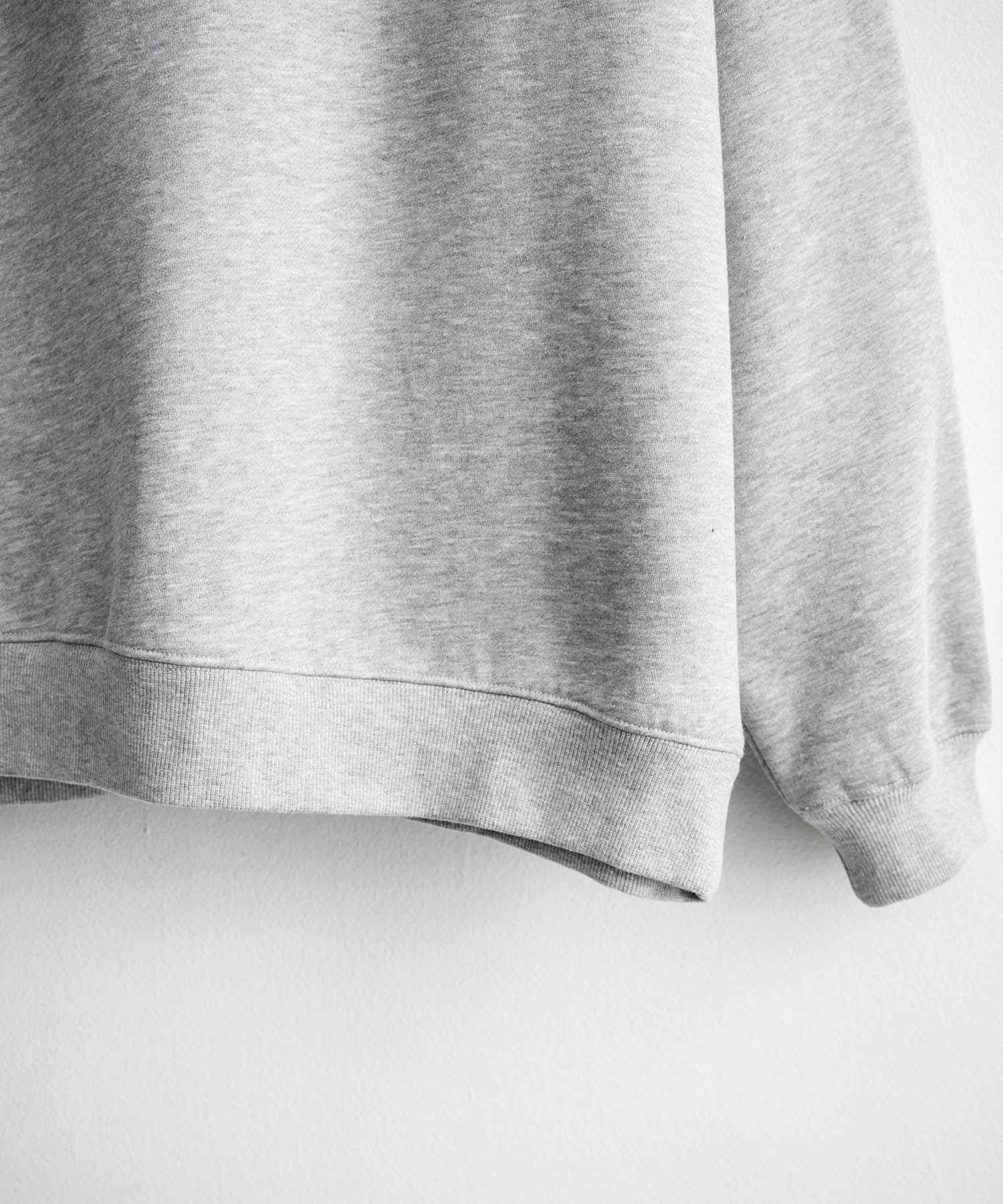 ロッキーモンロー Rocky Monroe UMBRO アンブロ スウェット 裏起毛 長袖 メンズ レディース トレーナー ハーフジップ プルオーバー オーバーサイズ ロゴ刺繍 別注コラボ 14942 (杢グレー) 杢グレー