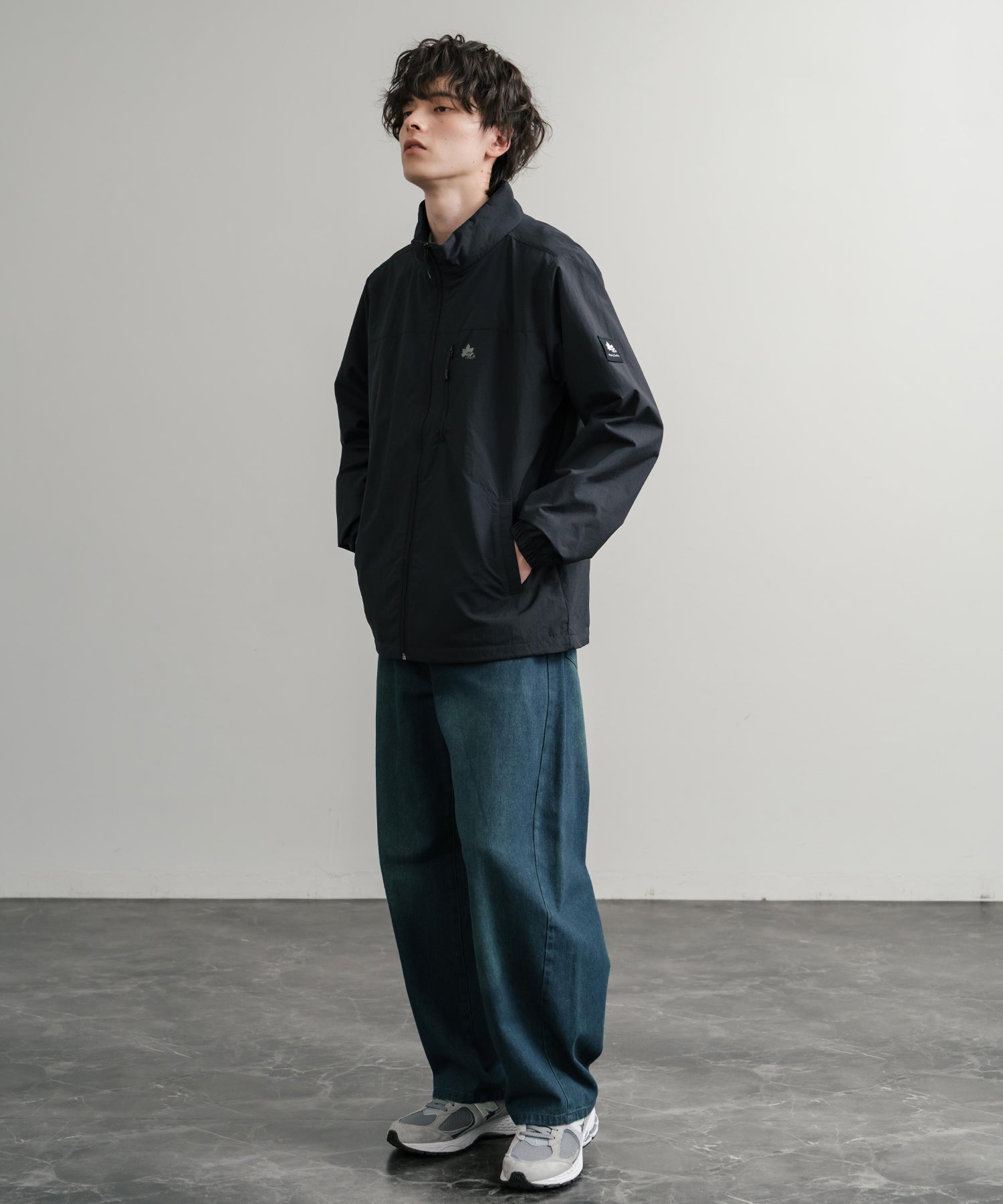 ロッキーモンロー Rocky Monroe ナイロンジャケット 裏タフタ ブルゾン メンズ レディース ライトアウター 撥水 スタンドネック 切替 アウトドア LOGOS ロゴス 14857 (7.ワイン) 7.ワイン