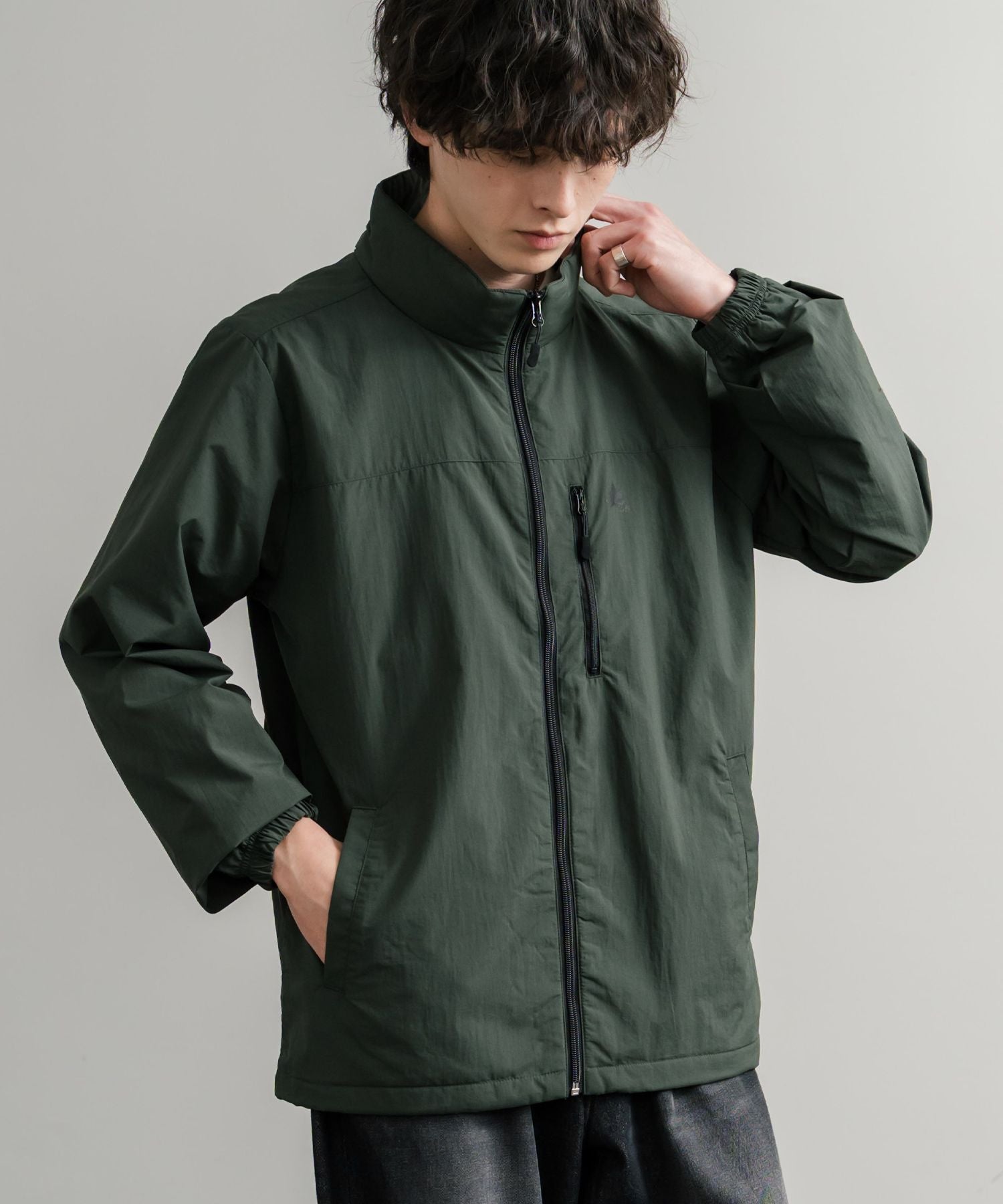 ロッキーモンロー Rocky Monroe ナイロンジャケット 裏タフタ ブルゾン メンズ レディース ライトアウター 撥水 スタンドネック 切替 アウトドア LOGOS ロゴス 14857 (7.ワイン) 7.ワイン