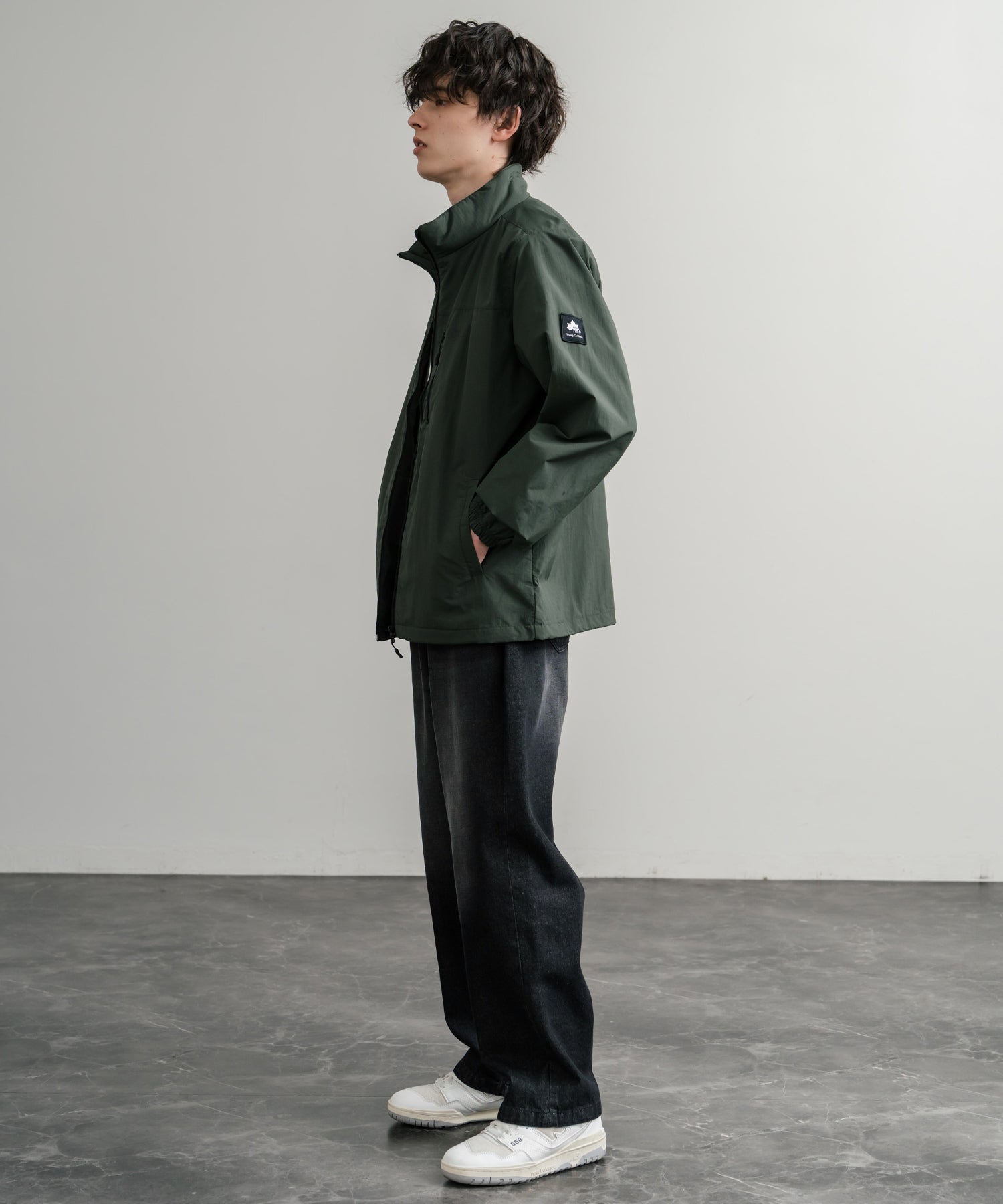 ロッキーモンロー Rocky Monroe ナイロンジャケット 裏タフタ ブルゾン メンズ レディース ライトアウター 撥水 スタンドネック 切替 アウトドア LOGOS ロゴス 14857 (7.ワイン) 7.ワイン