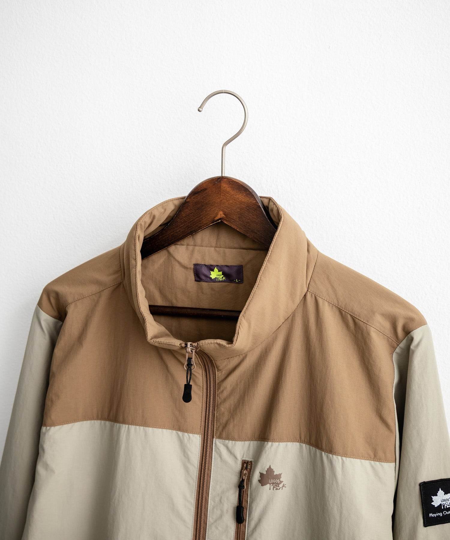 ロッキーモンロー Rocky Monroe ナイロンジャケット 裏タフタ ブルゾン メンズ レディース ライトアウター 撥水 スタンドネック 切替 アウトドア LOGOS ロゴス 14857 (7.ワイン) 7.ワイン