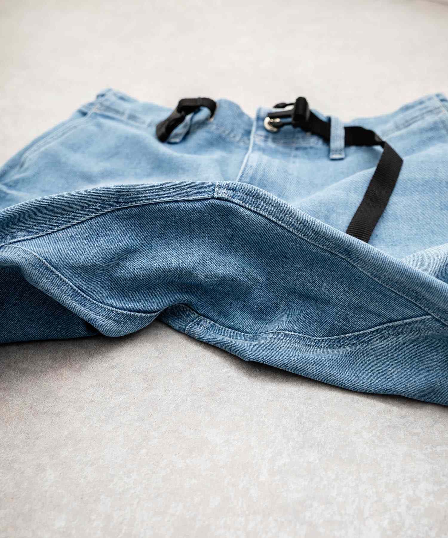 ロッキーモンロー Rocky Monroe ジョガーパンツ クライミング デニム メンズ テーパード イージー ストレッチ ガゼットクロッチ カジュアル KRIFF MAYER 2514002 14781 (73.ライトブルー) 73.ライトブルー