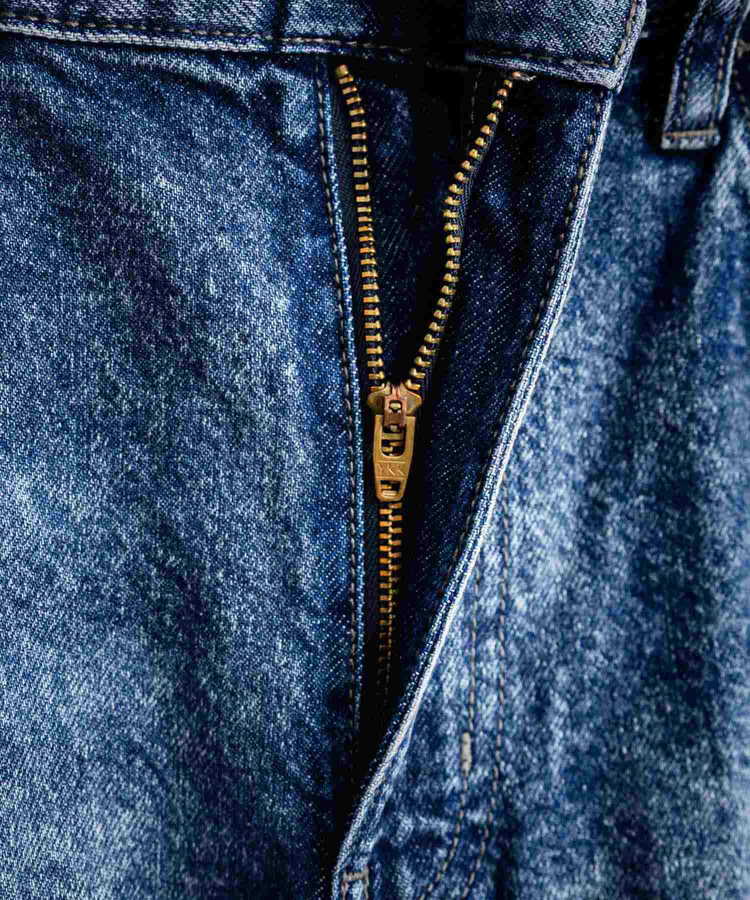 ロッキーモンロー Rocky Monroe ワイドパンツ デニム ジーンズ メンズ テーパード リラックス 5ポケット ヴィンテージ シンプル カジュアル ストリート ワーク 韓国 Hanes 15112 (71.ネイビー) 71.ネイビー