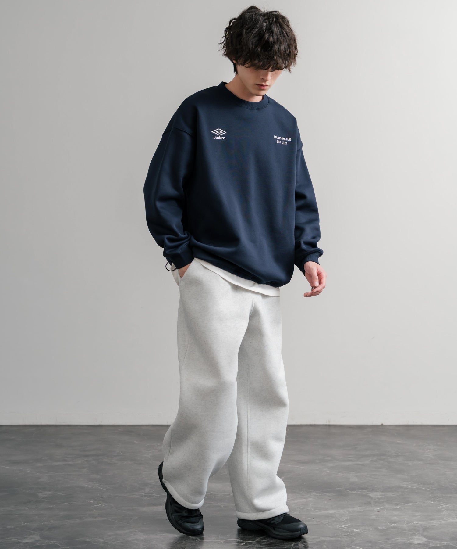 ロッキーモンロー Rocky Monroe スウェットパンツ イージー ワイド メンズ レディース 裏起毛 無地 ヘビーウェイト リラックス ウエストゴム ハイウエスト ドローコード ルーズ 14851 (1.オートミール) 1.オートミール