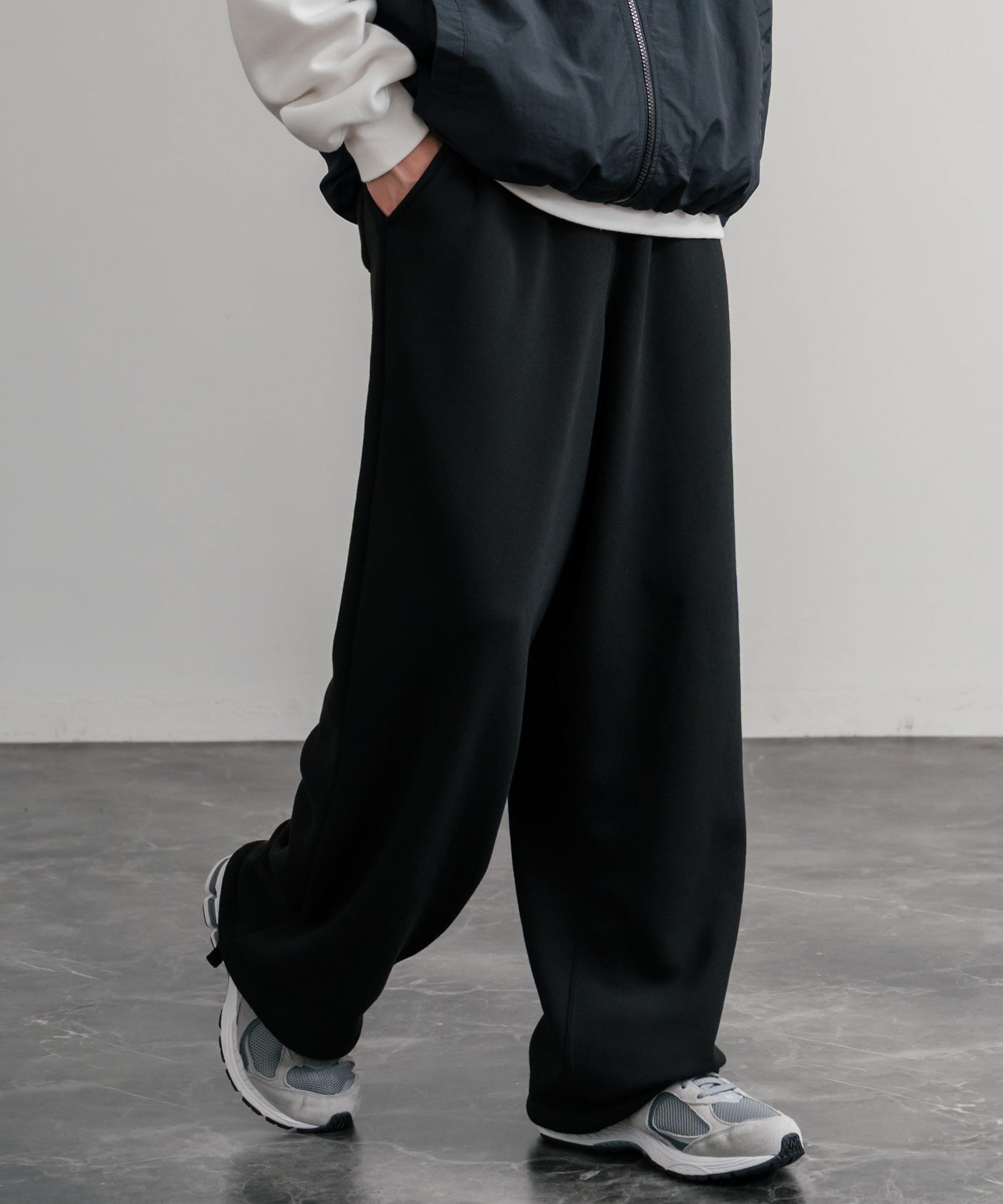 ロッキーモンロー Rocky Monroe スウェットパンツ イージー ワイド メンズ レディース 裏起毛 無地 ヘビーウェイト リラックス ウエストゴム ハイウエスト ドローコード ルーズ 14851 (1.オートミール) 1.オートミール