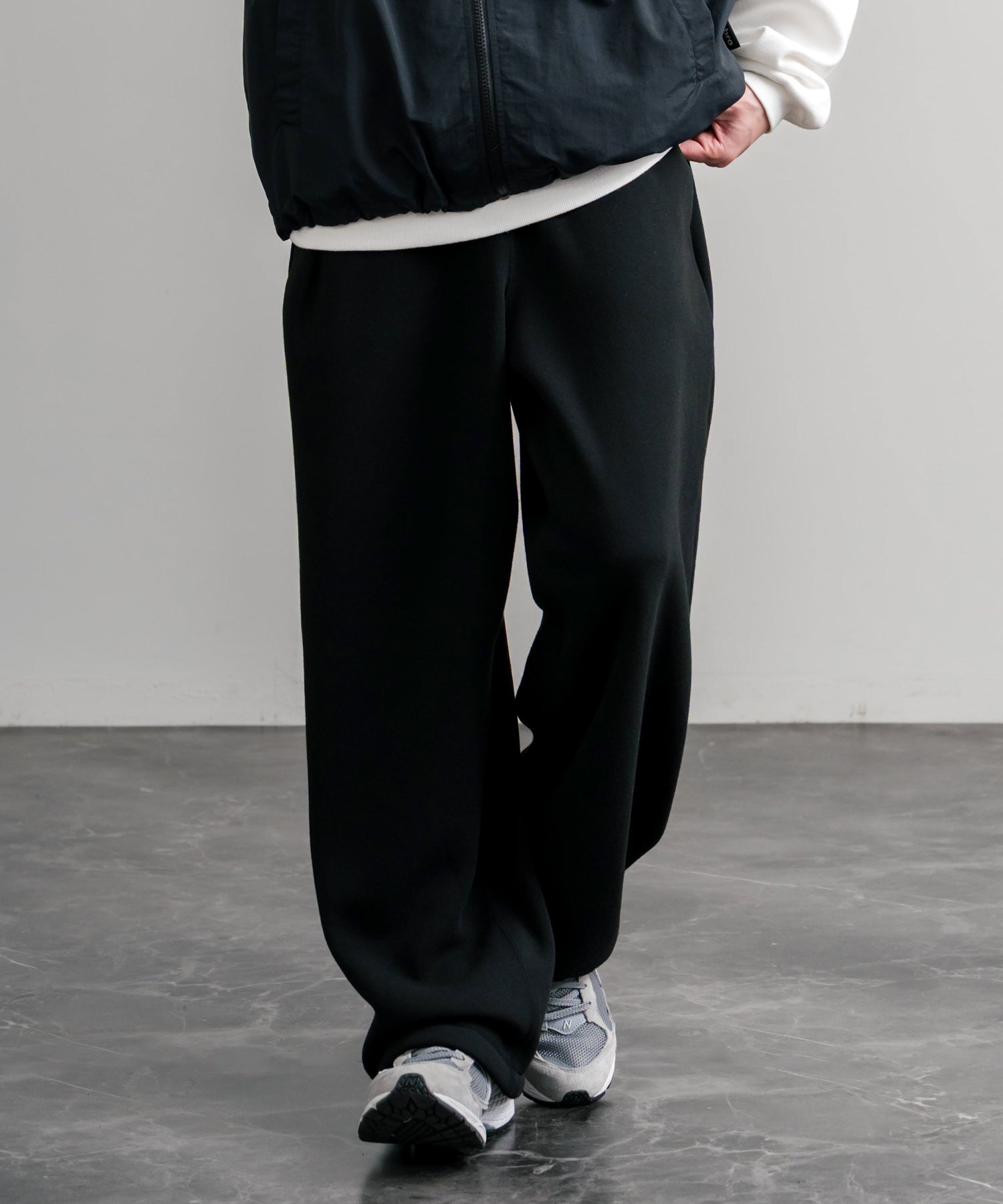 ロッキーモンロー Rocky Monroe スウェットパンツ イージー ワイド メンズ レディース 裏起毛 無地 ヘビーウェイト リラックス ウエストゴム ハイウエスト ドローコード ルーズ 14851 (1.オートミール) 1.オートミール