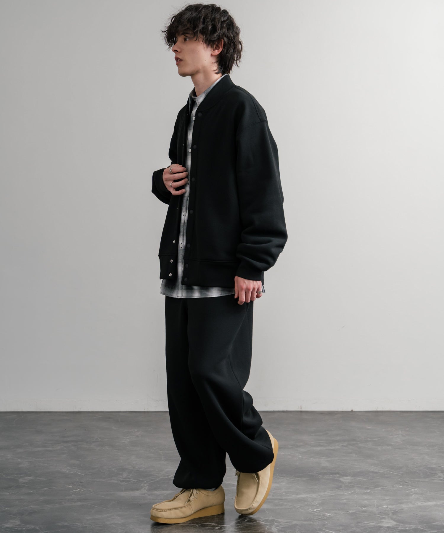 ロッキーモンロー Rocky Monroe スウェットパンツ イージー ワイド メンズ レディース 裏起毛 無地 ヘビーウェイト リラックス ウエストゴム ハイウエスト ドローコード ルーズ 14851 (1.オートミール) 1.オートミール